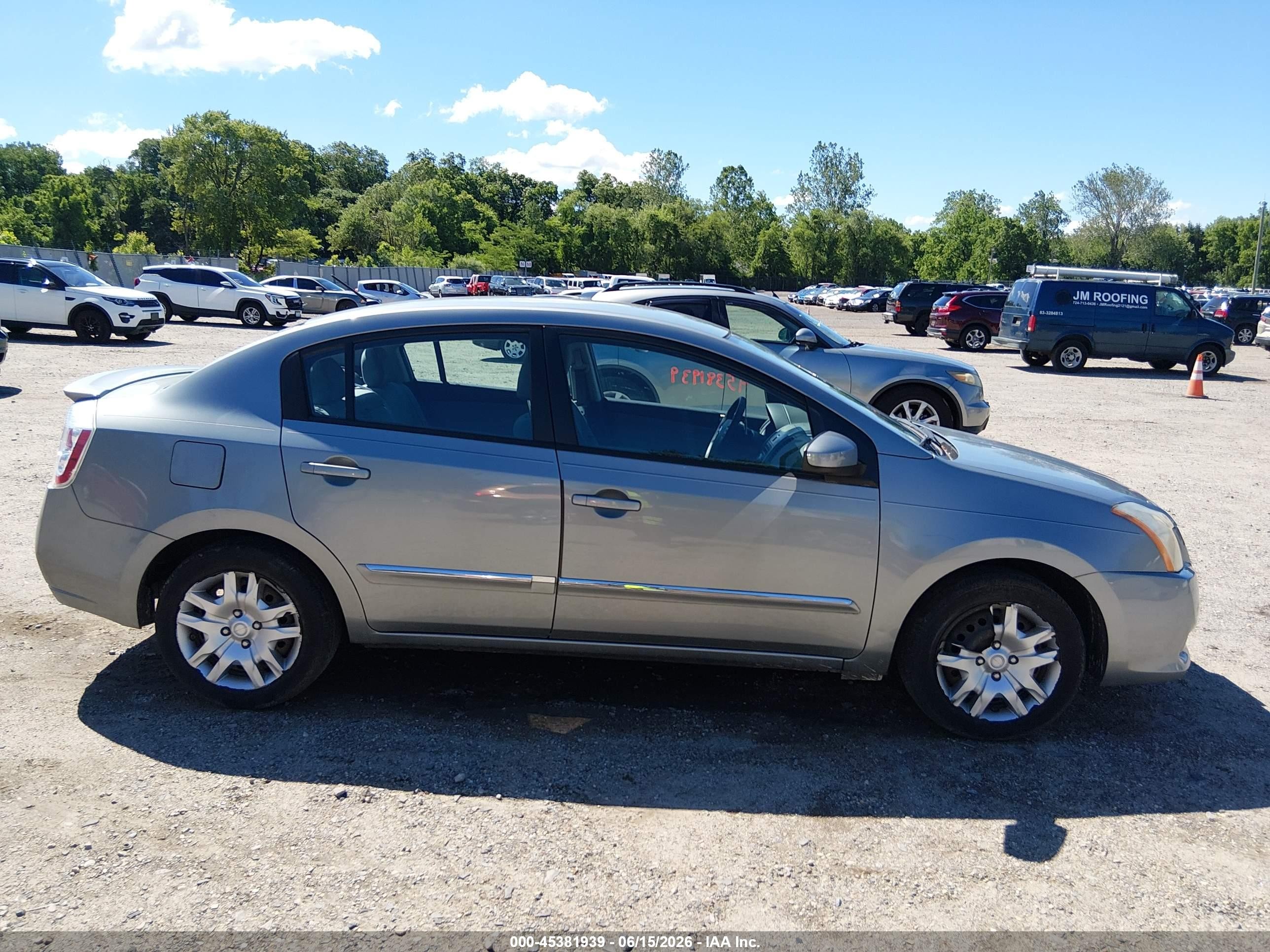 2012 Nissan Sentra 2.0 S Gray vin: 3N1AB6AP7CL730107