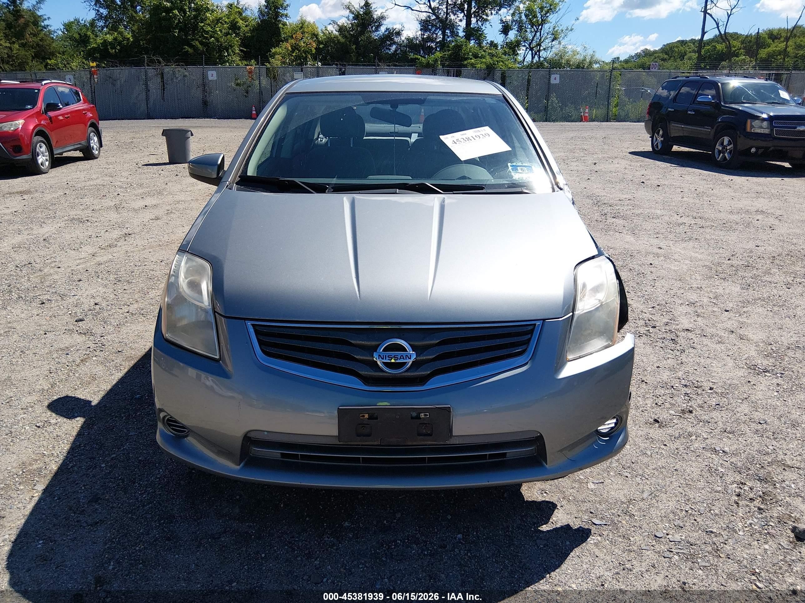 2012 Nissan Sentra 2.0 S Gray vin: 3N1AB6AP7CL730107