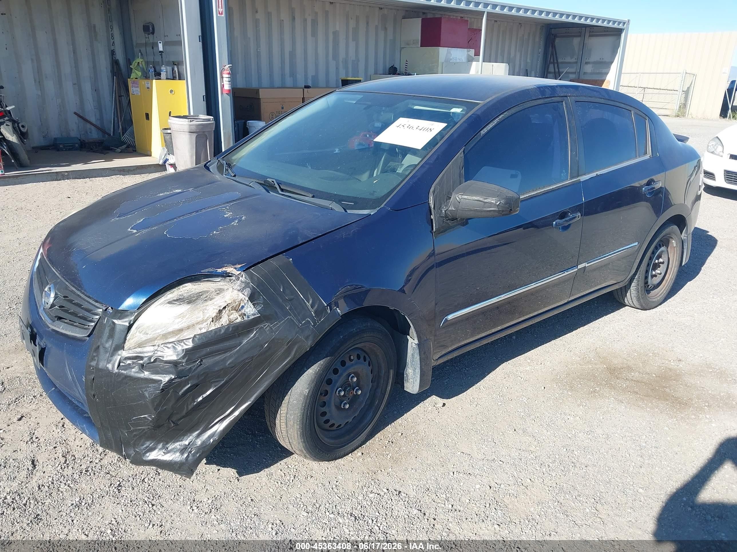 2012 Nissan Sentra 2.0 S Синий vin: 3N1AB6AP7CL733752