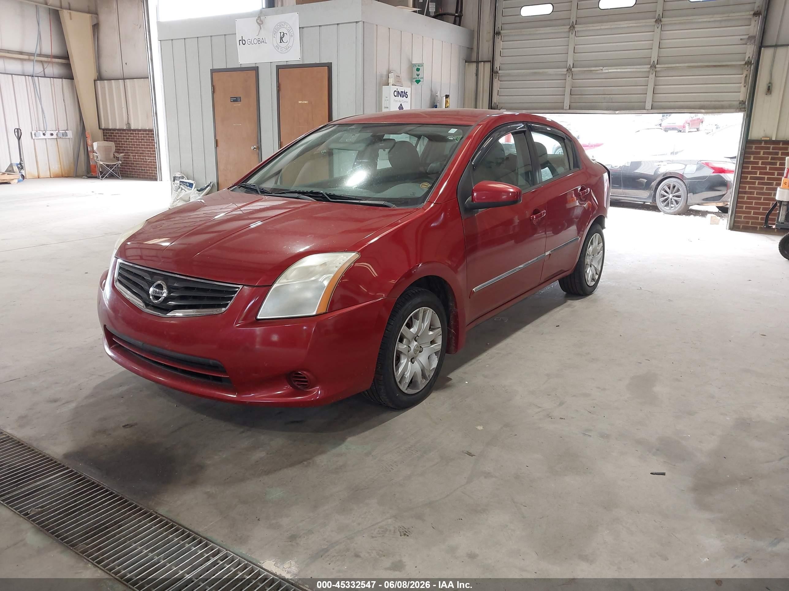 2012 Nissan Sentra 2.0 S Red vin: 3N1AB6AP7CL743939