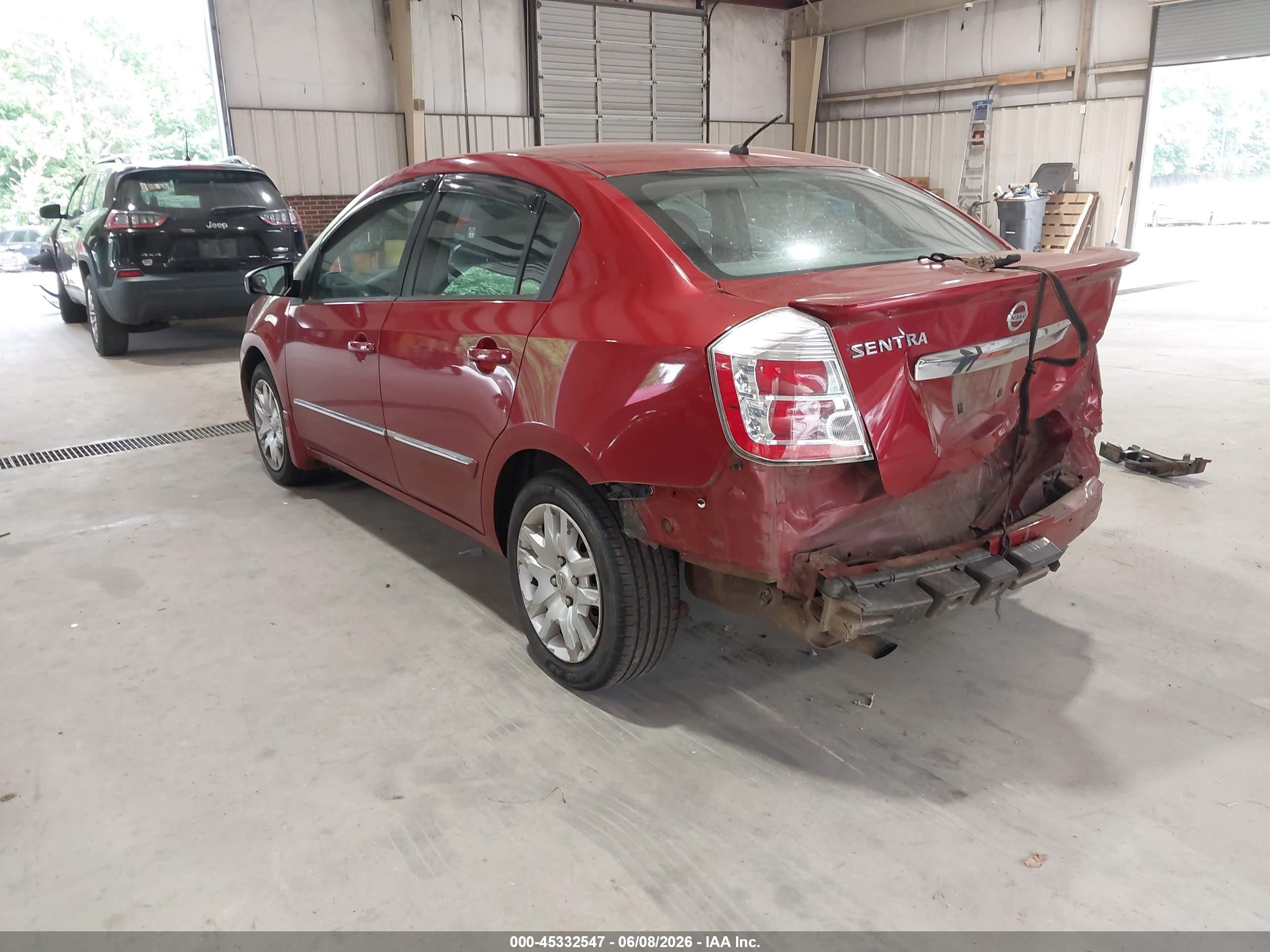 2012 Nissan Sentra 2.0 S Red vin: 3N1AB6AP7CL743939