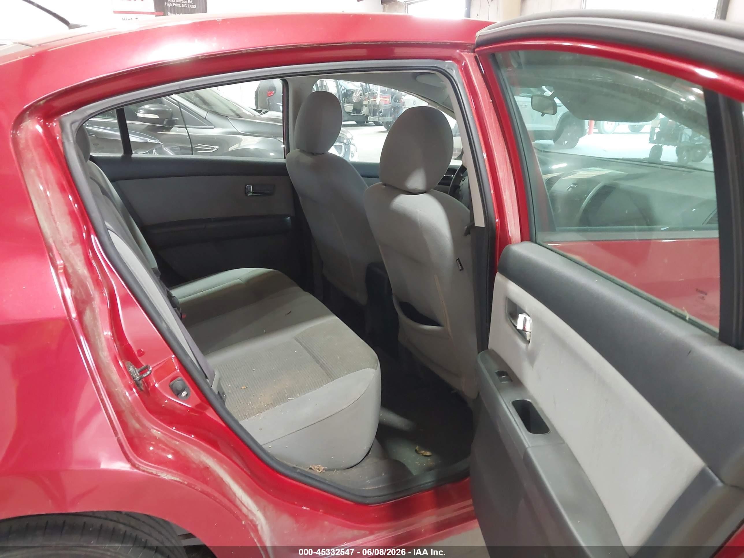 2012 Nissan Sentra 2.0 S Red vin: 3N1AB6AP7CL743939