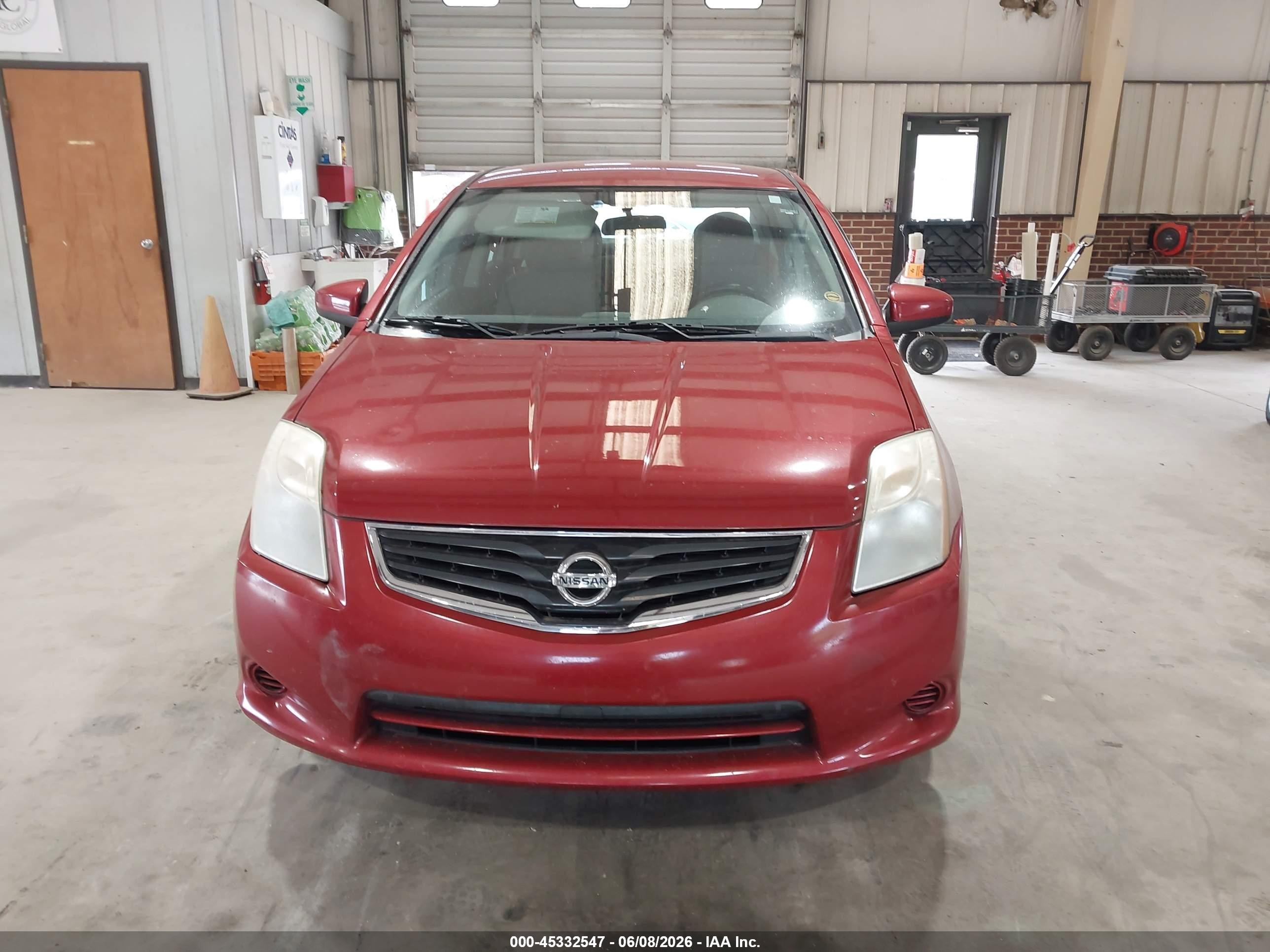 2012 Nissan Sentra 2.0 S Red vin: 3N1AB6AP7CL743939