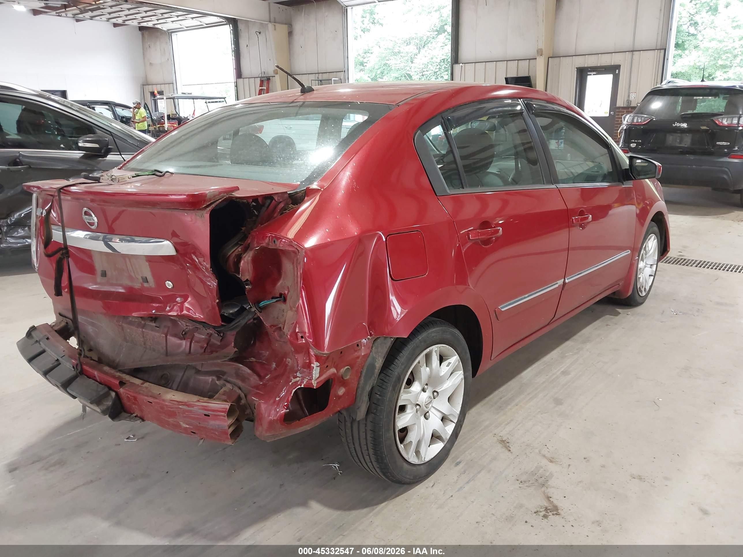 2012 Nissan Sentra 2.0 S Red vin: 3N1AB6AP7CL743939