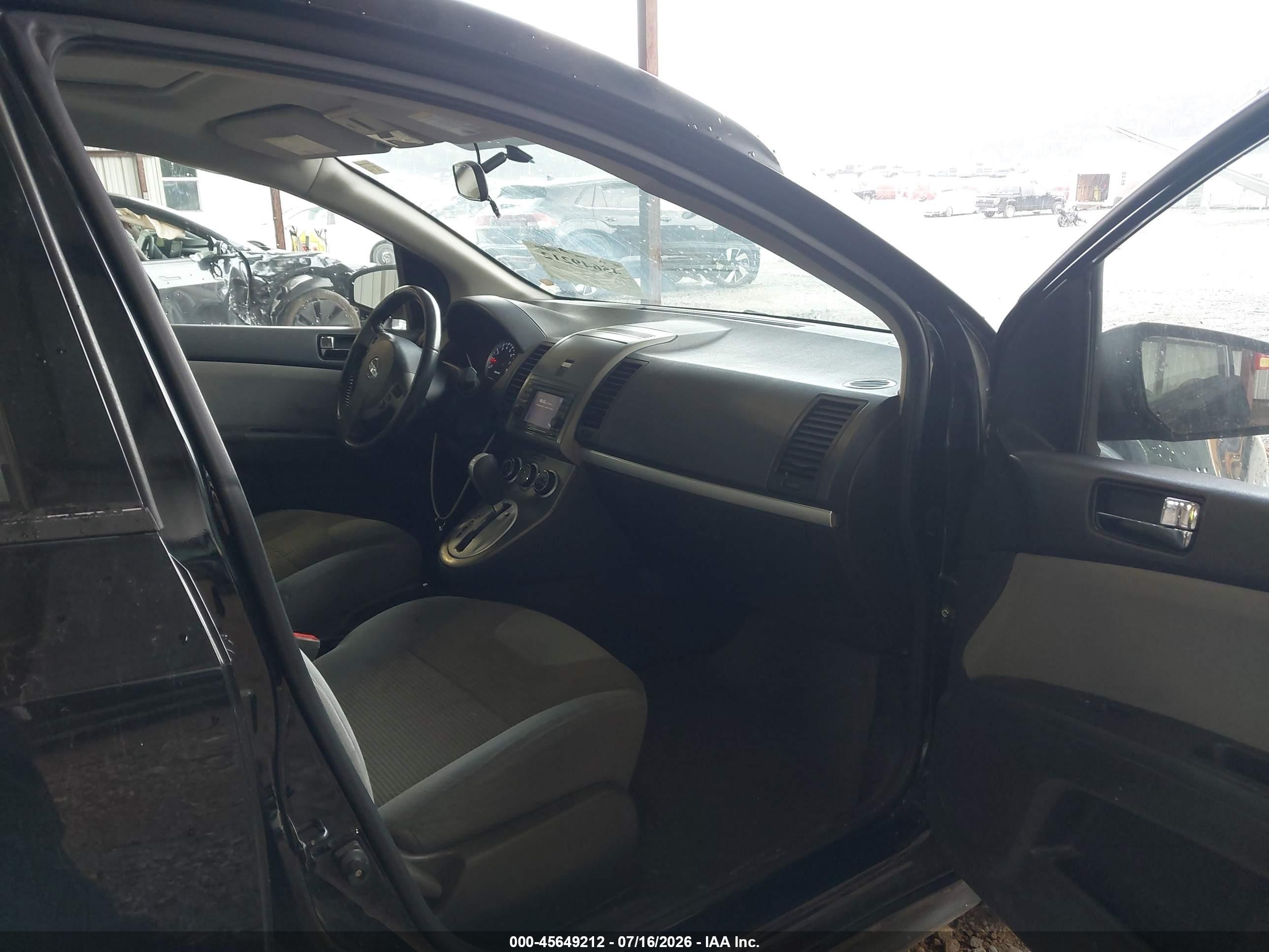 2012 Nissan Sentra 2.0 Sr Black vin: 3N1AB6AP7CL763091