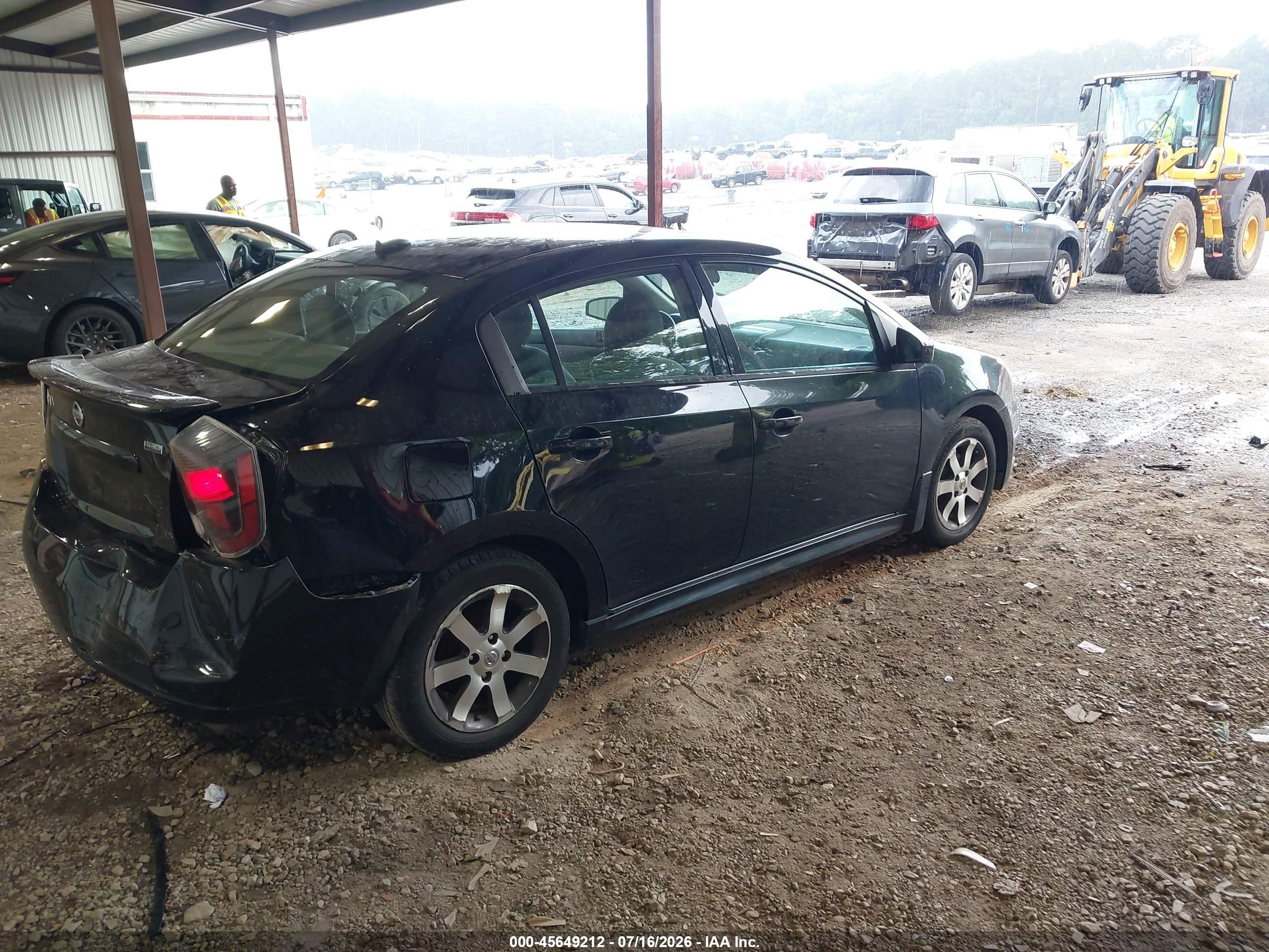 2012 Nissan Sentra 2.0 Sr Black vin: 3N1AB6AP7CL763091