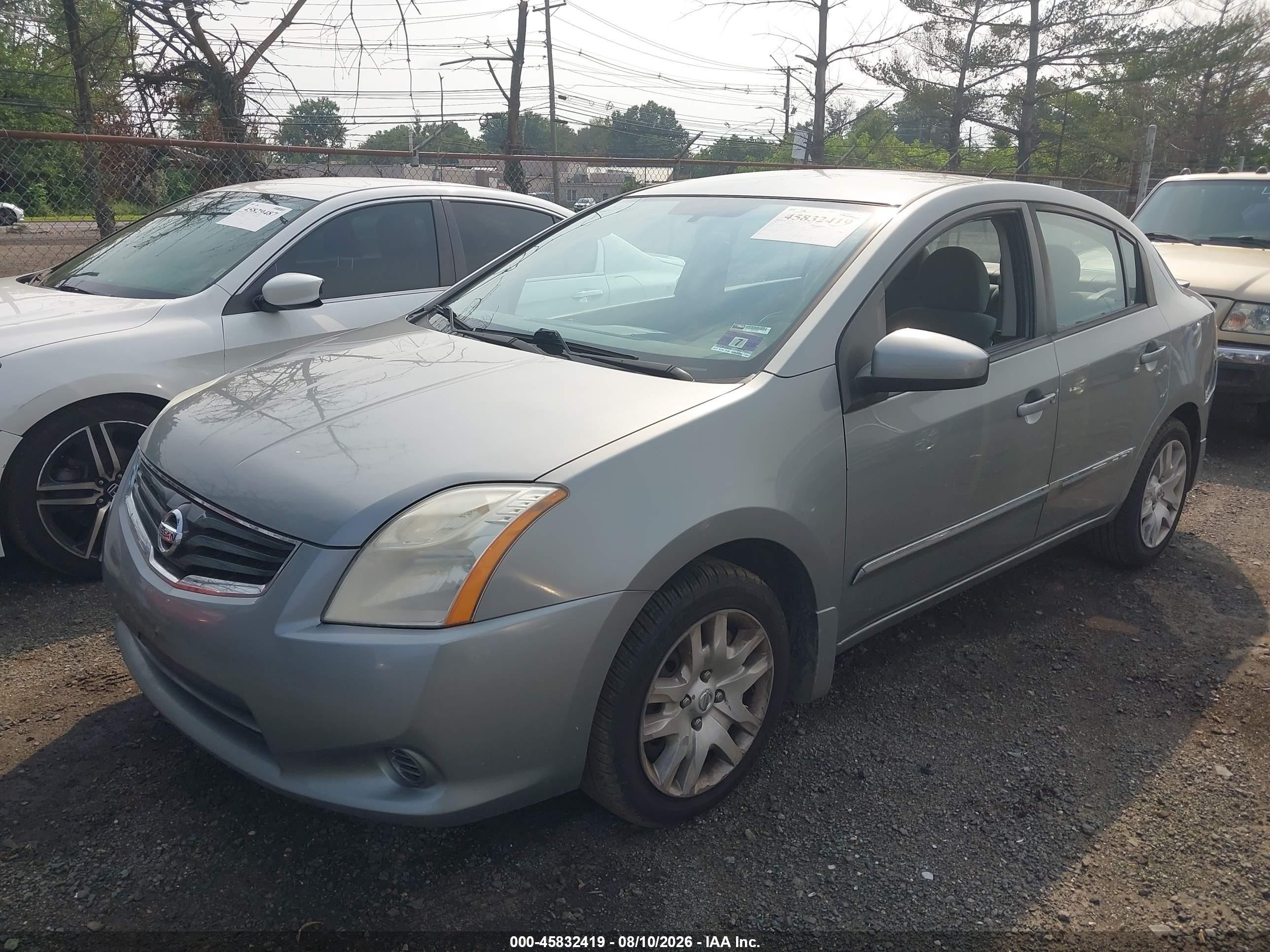 2012 Nissan Sentra 2.0 S Silver vin: 3N1AB6AP7CL770879