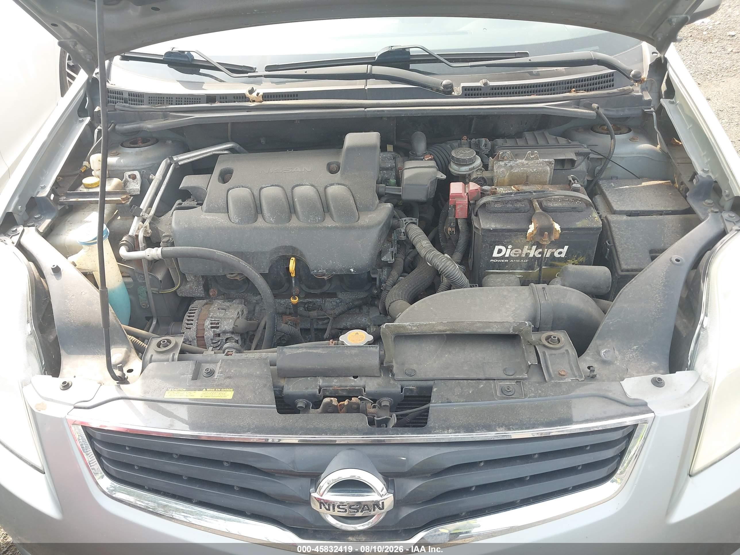 2012 Nissan Sentra 2.0 S Silver vin: 3N1AB6AP7CL770879