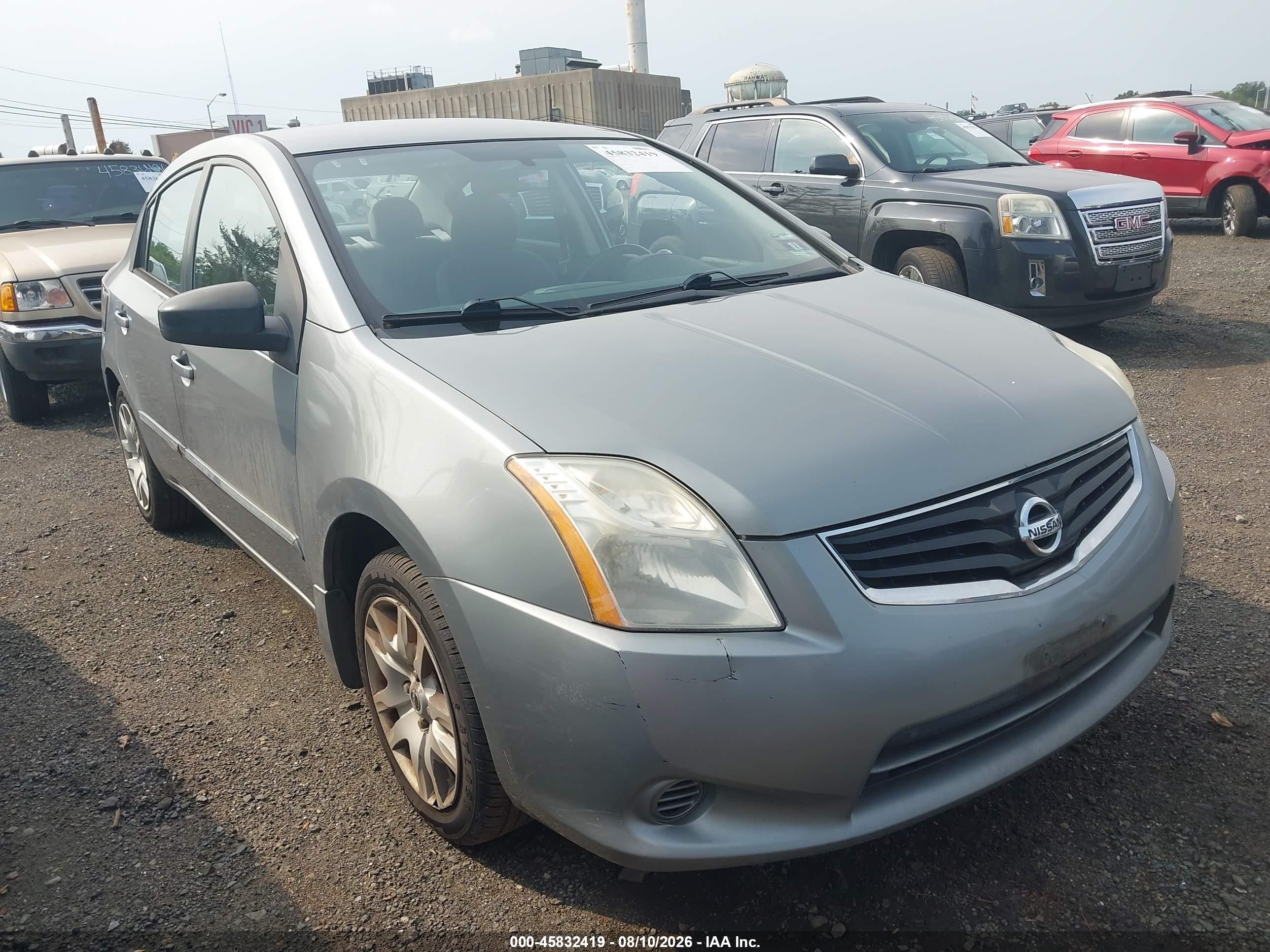 2012 Nissan Sentra 2.0 S Silver vin: 3N1AB6AP7CL770879
