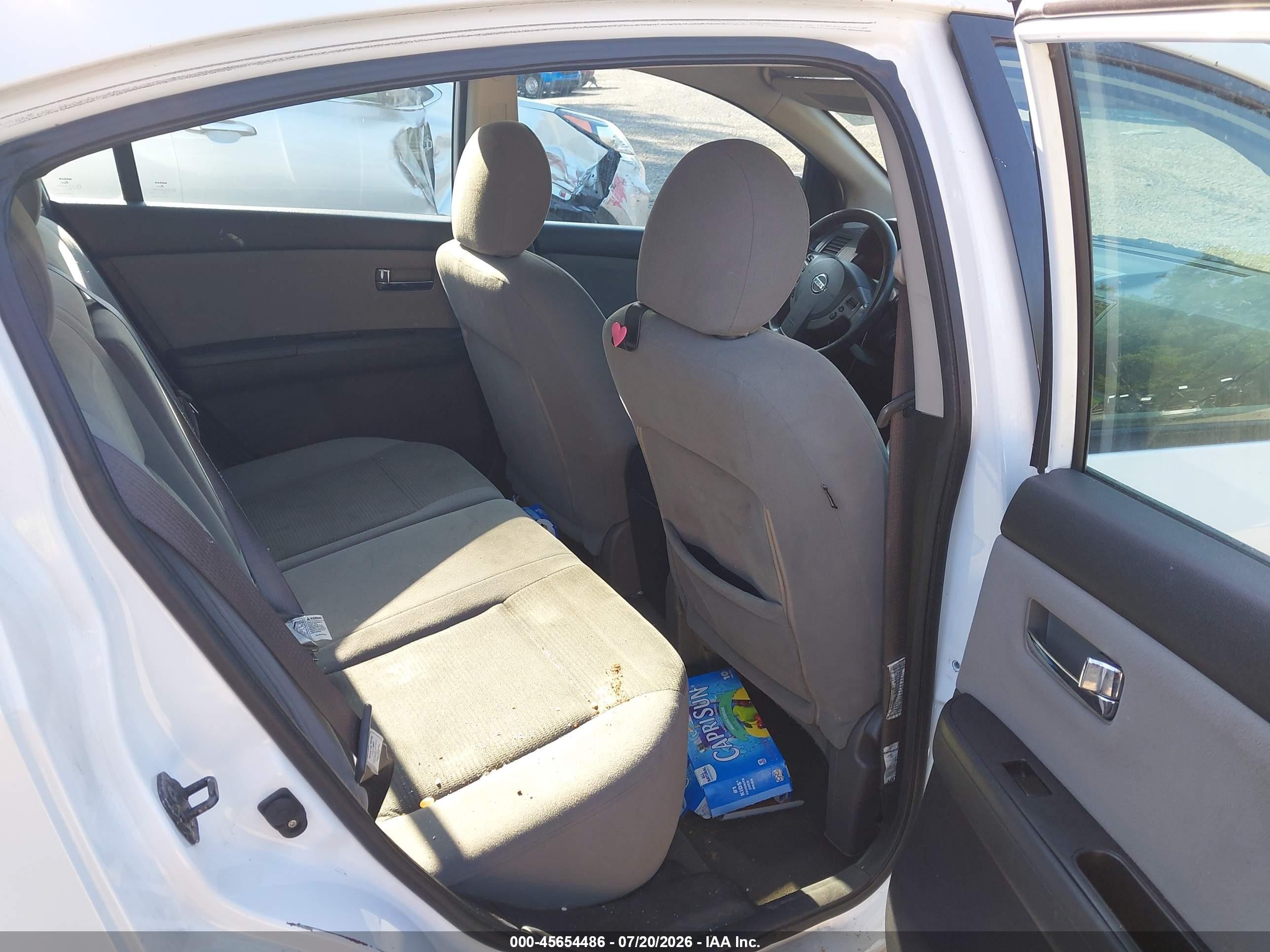 2012 Nissan Sentra 2.0 Sr Белый vin: 3N1AB6AP7CL776150