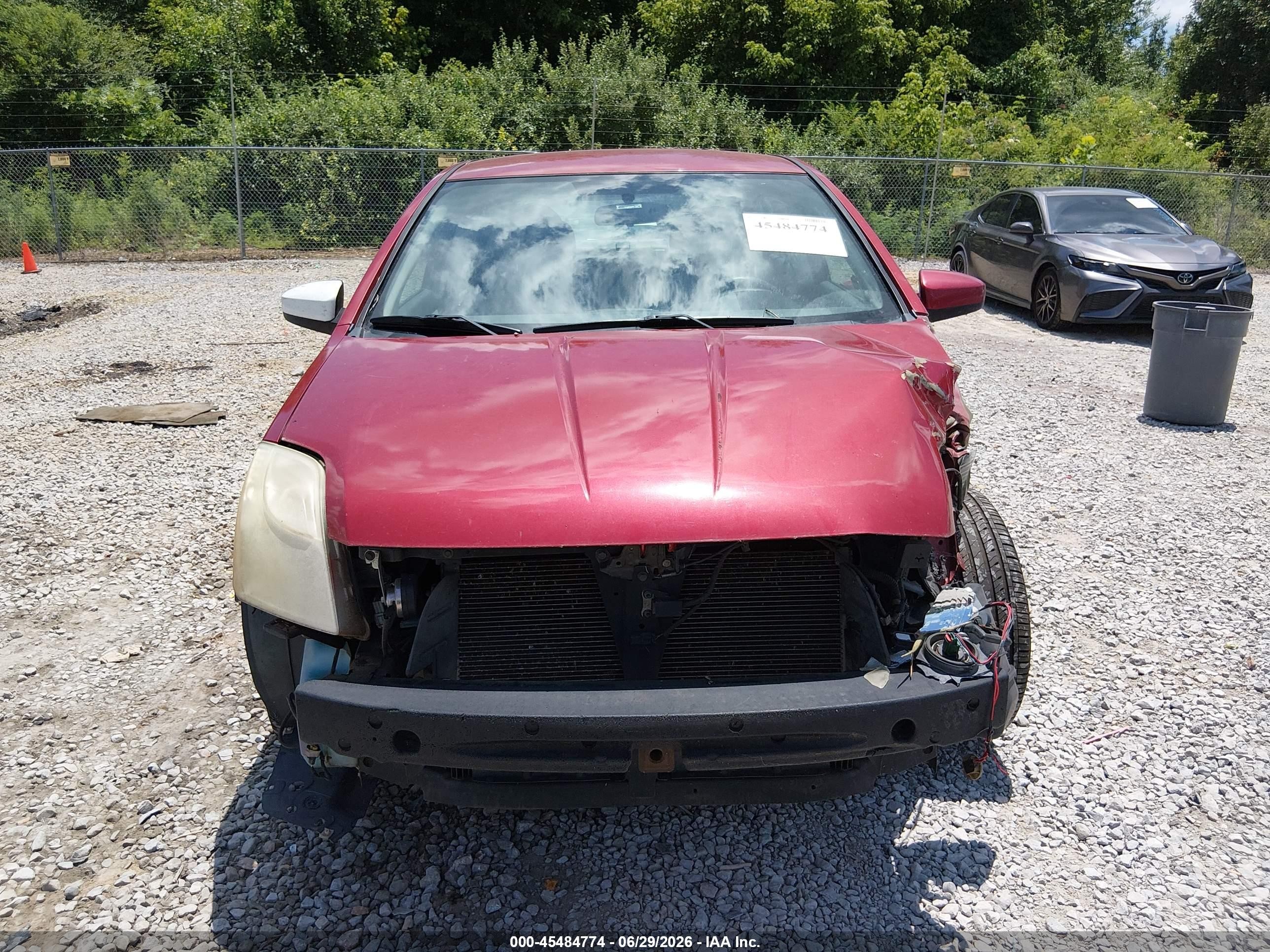 2012 Nissan Sentra 2.0 S Red vin: 3N1AB6AP7CL776813