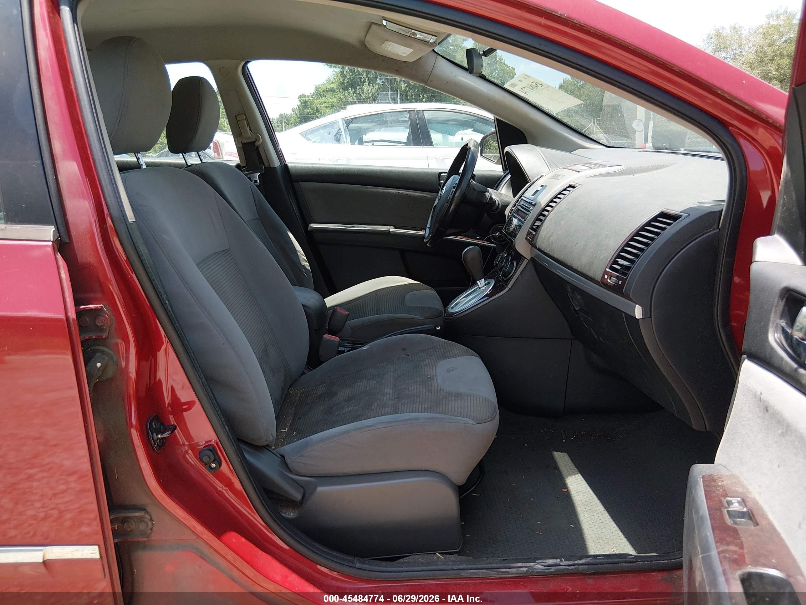 2012 Nissan Sentra 2.0 S Red vin: 3N1AB6AP7CL776813