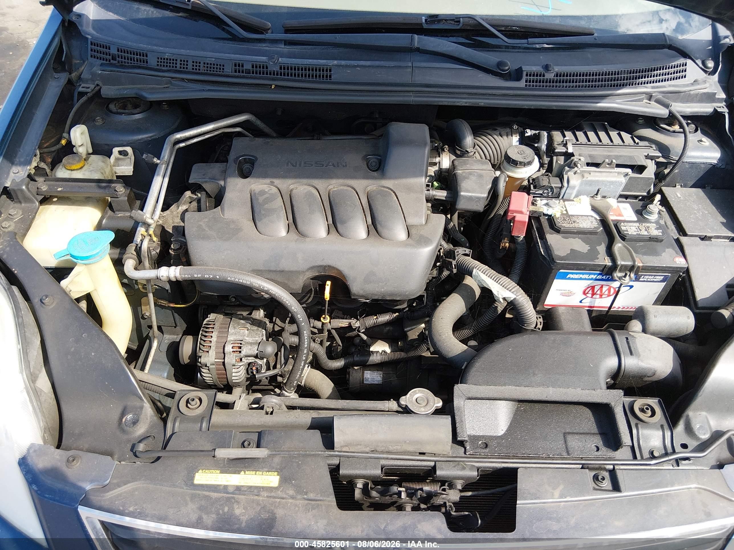 2012 Nissan Sentra 2.0 S Blue vin: 3N1AB6AP7CL782921