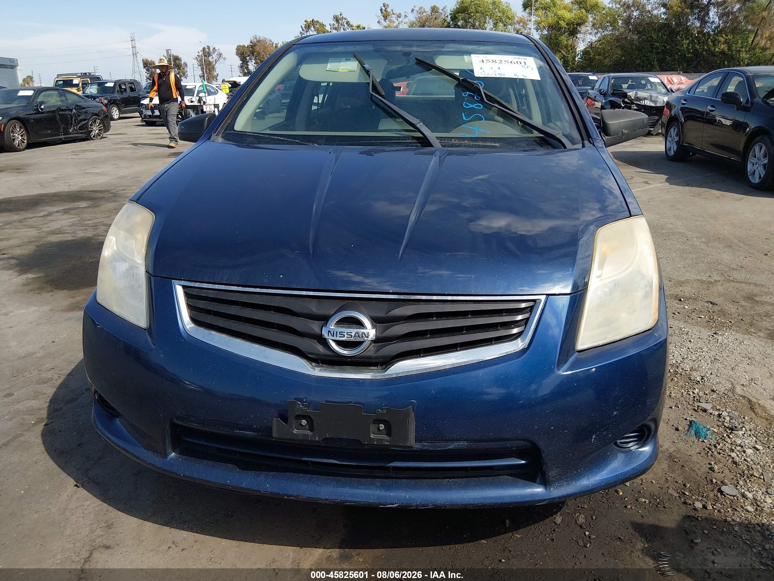 2012 Nissan Sentra 2.0 S Blue vin: 3N1AB6AP7CL782921