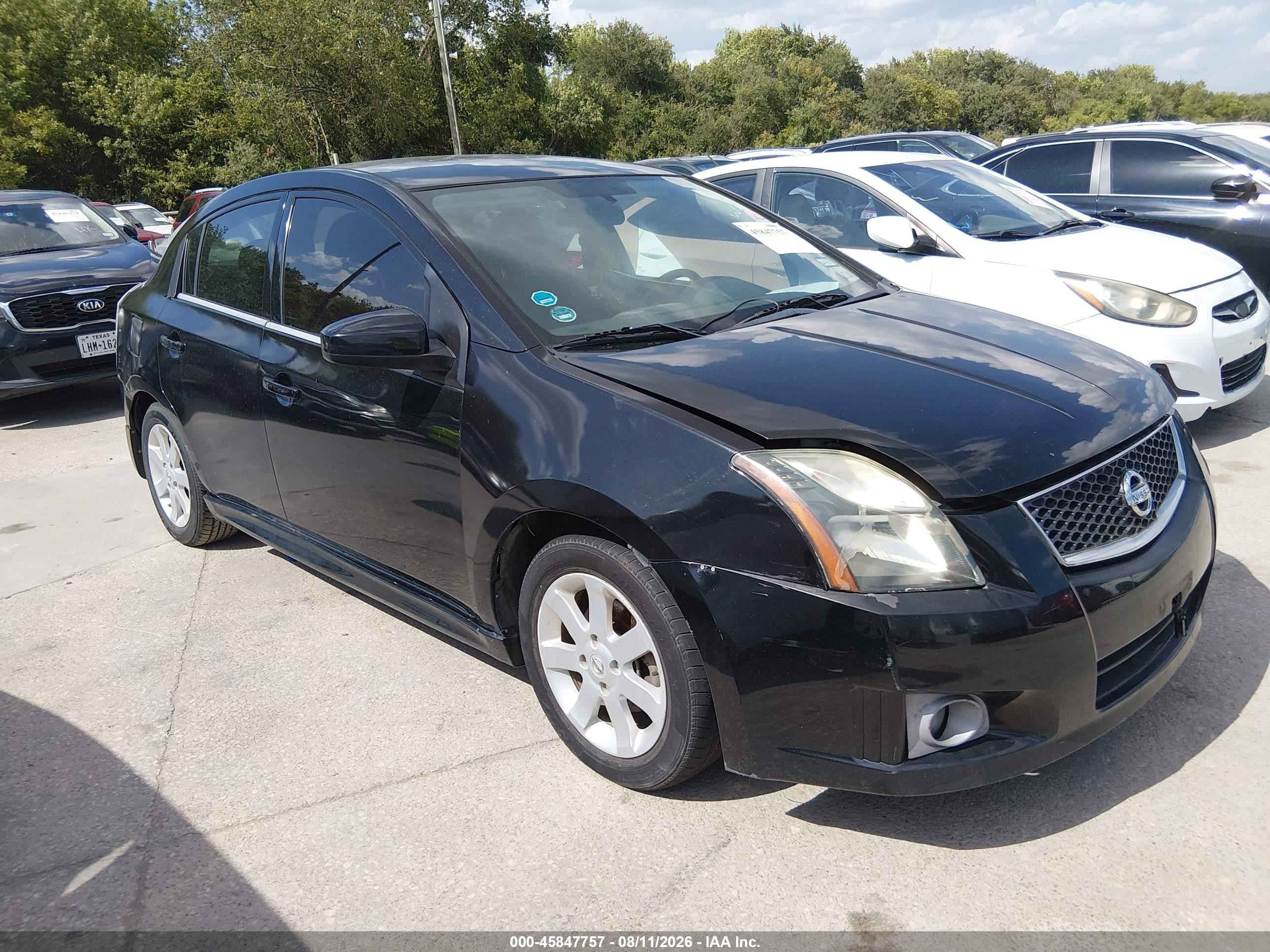 2010 Nissan Sentra 2.0sr Черный vin: 3N1AB6AP8AL606148