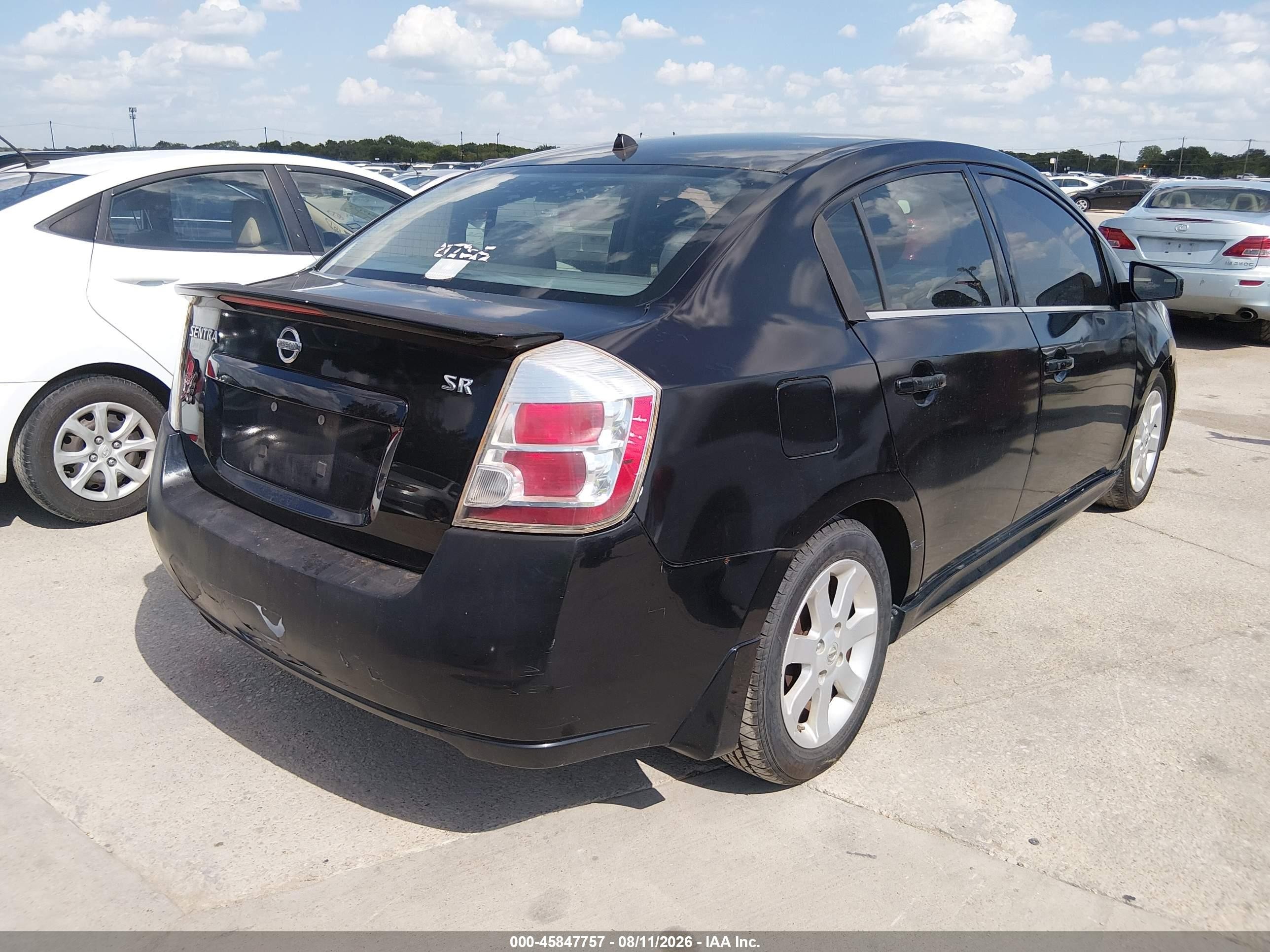 2010 Nissan Sentra 2.0sr Black vin: 3N1AB6AP8AL606148