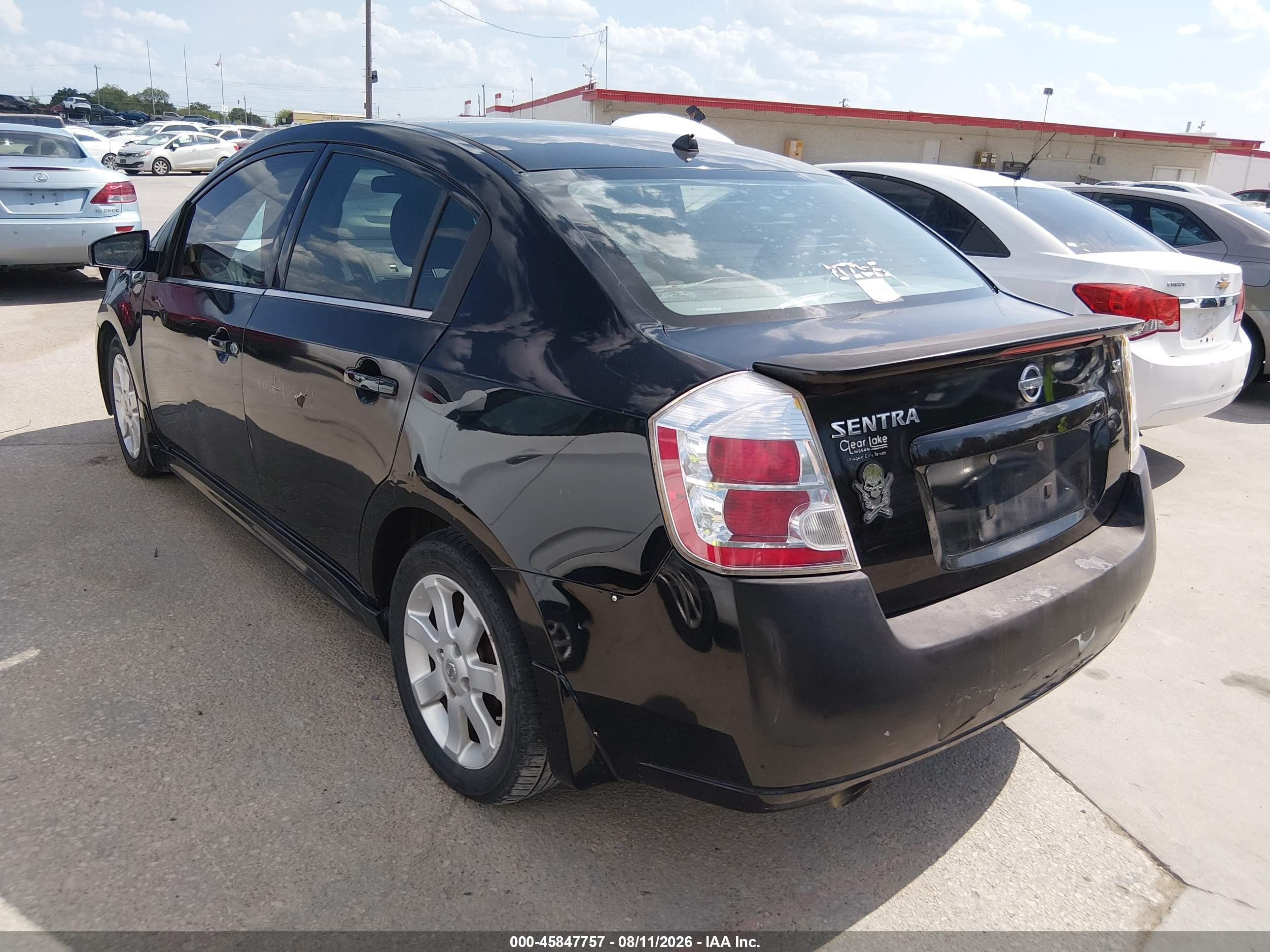 2010 Nissan Sentra 2.0sr Black vin: 3N1AB6AP8AL606148
