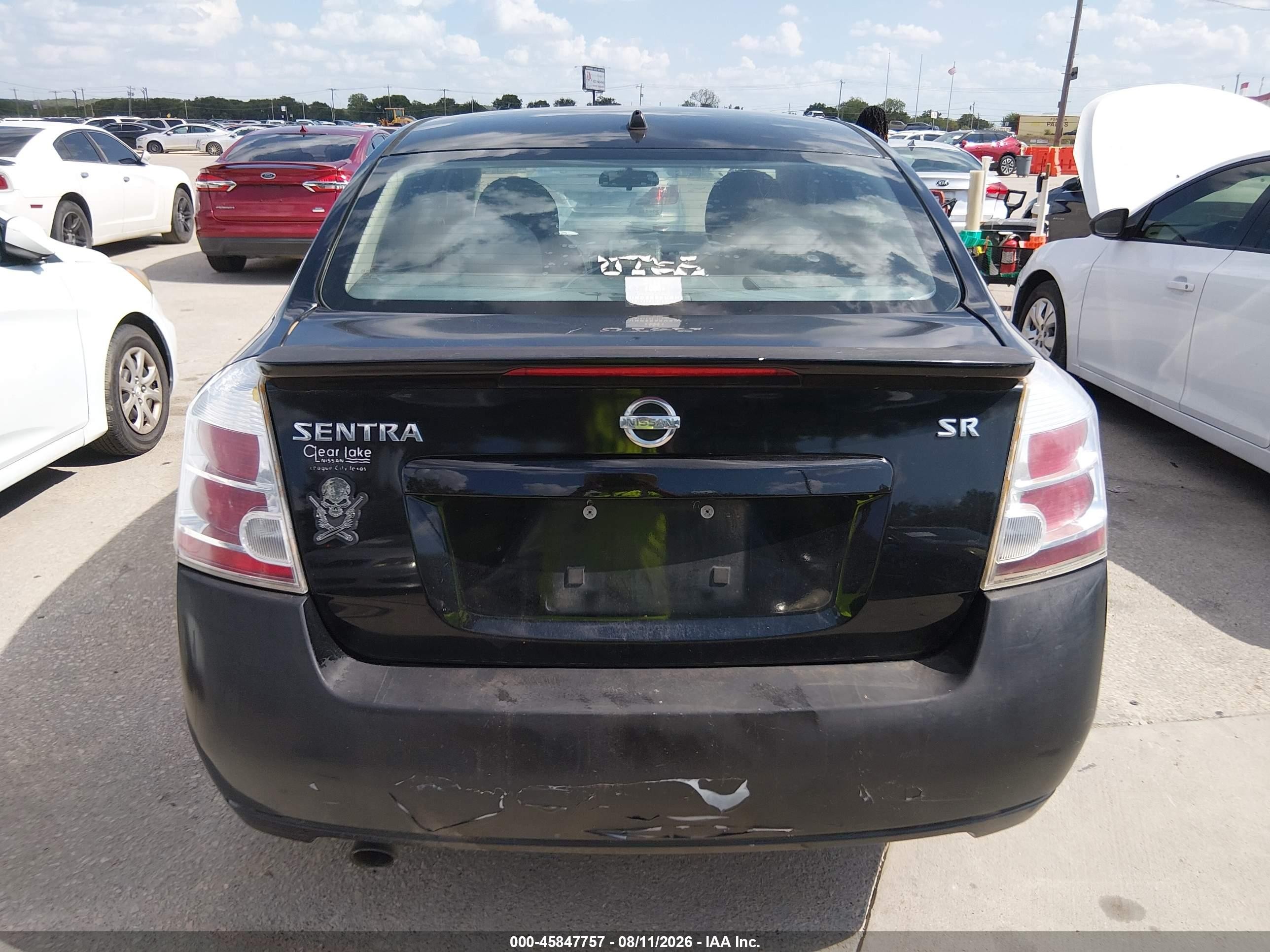 2010 Nissan Sentra 2.0sr Black vin: 3N1AB6AP8AL606148