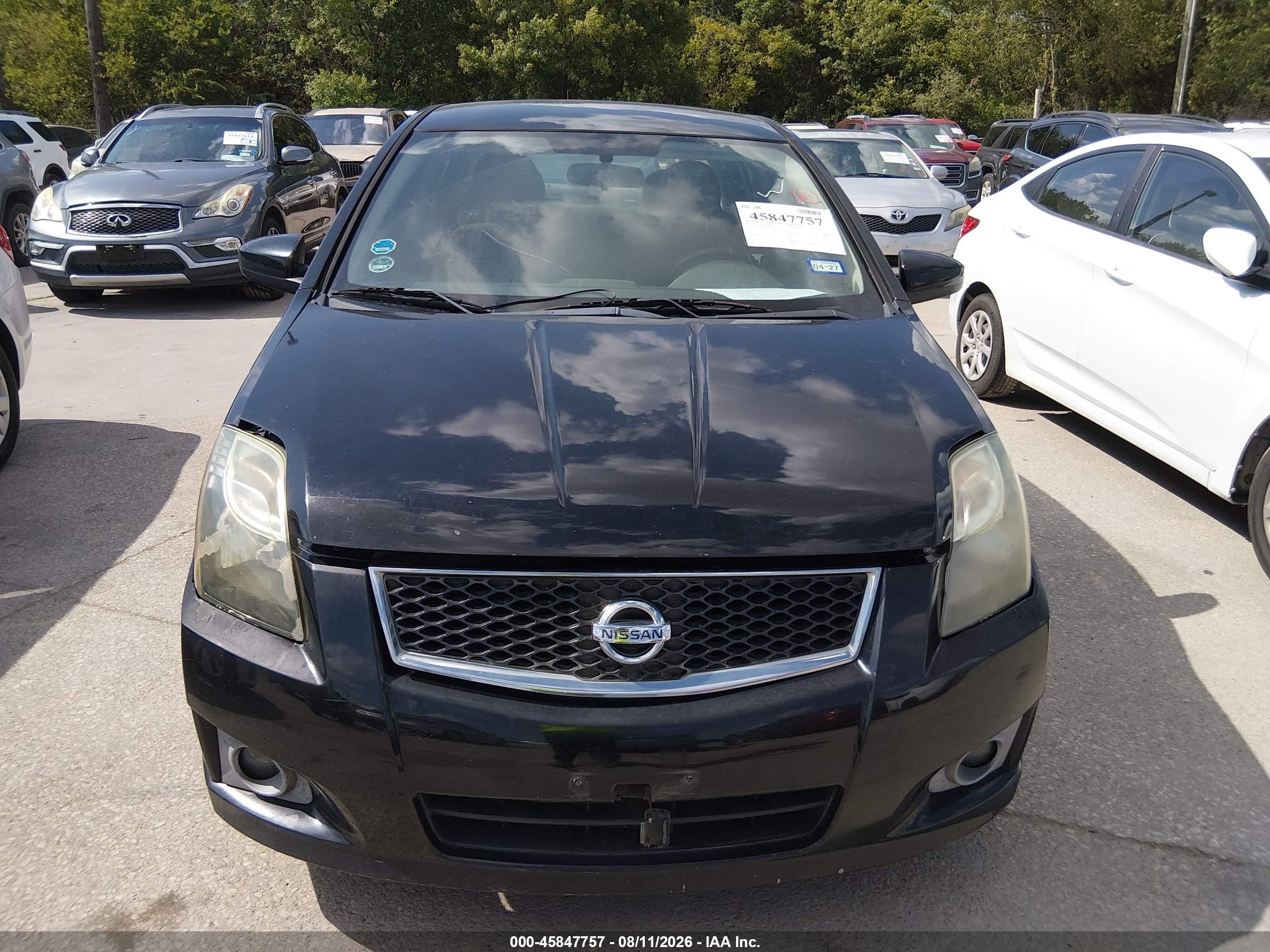 2010 Nissan Sentra 2.0sr Black vin: 3N1AB6AP8AL606148