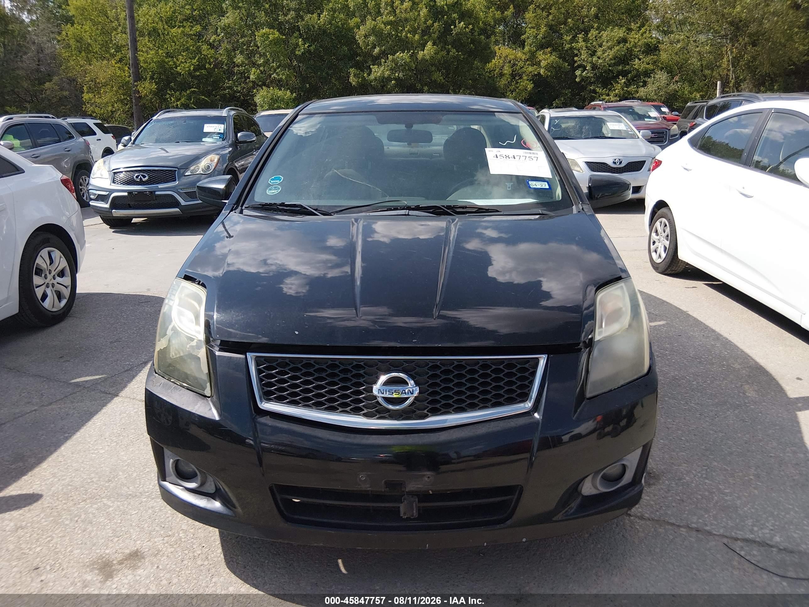 2010 Nissan Sentra 2.0sr Black vin: 3N1AB6AP8AL606148