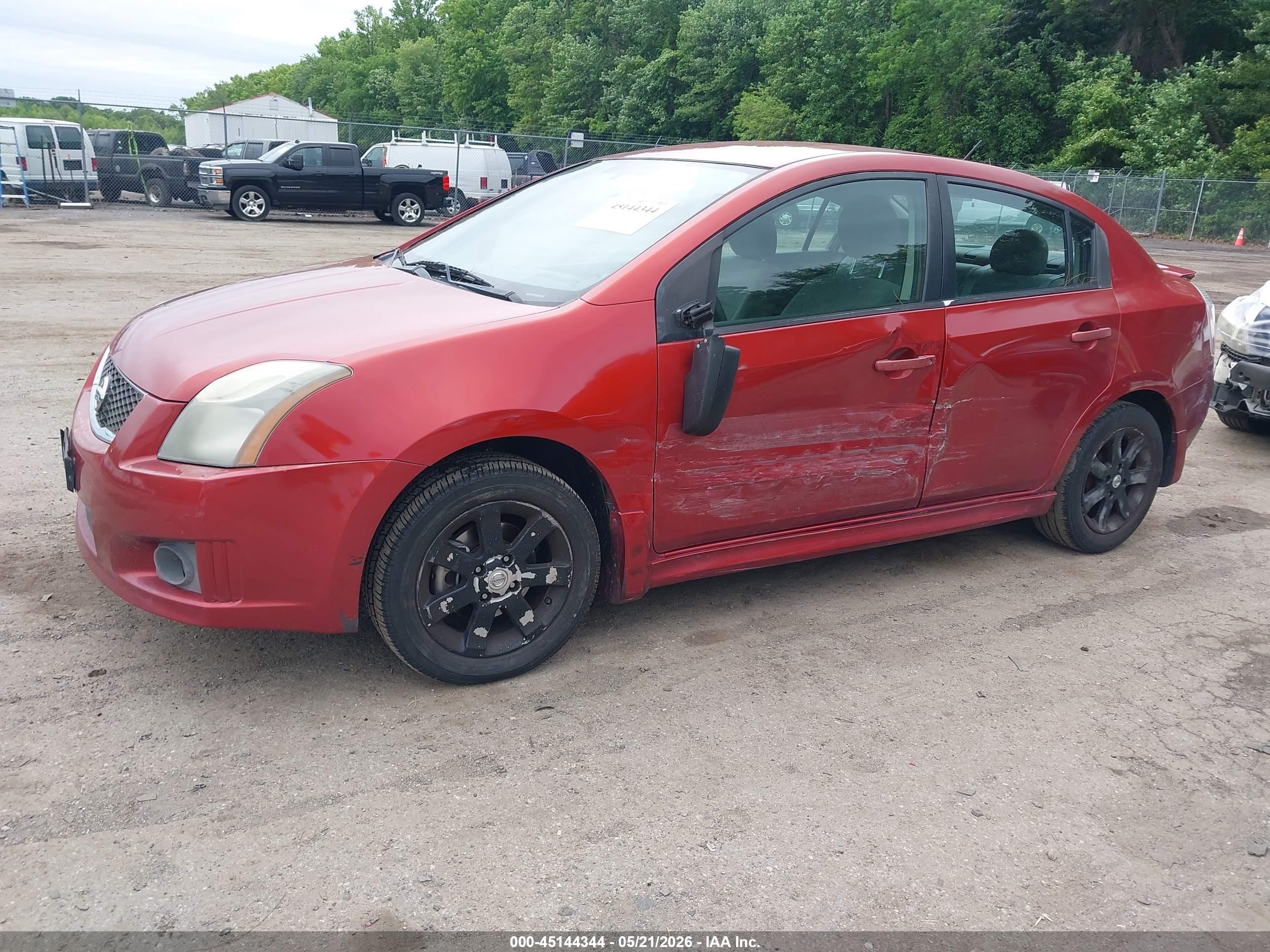 2010 Nissan Sentra 2.0sr Red vin: 3N1AB6AP8AL668567