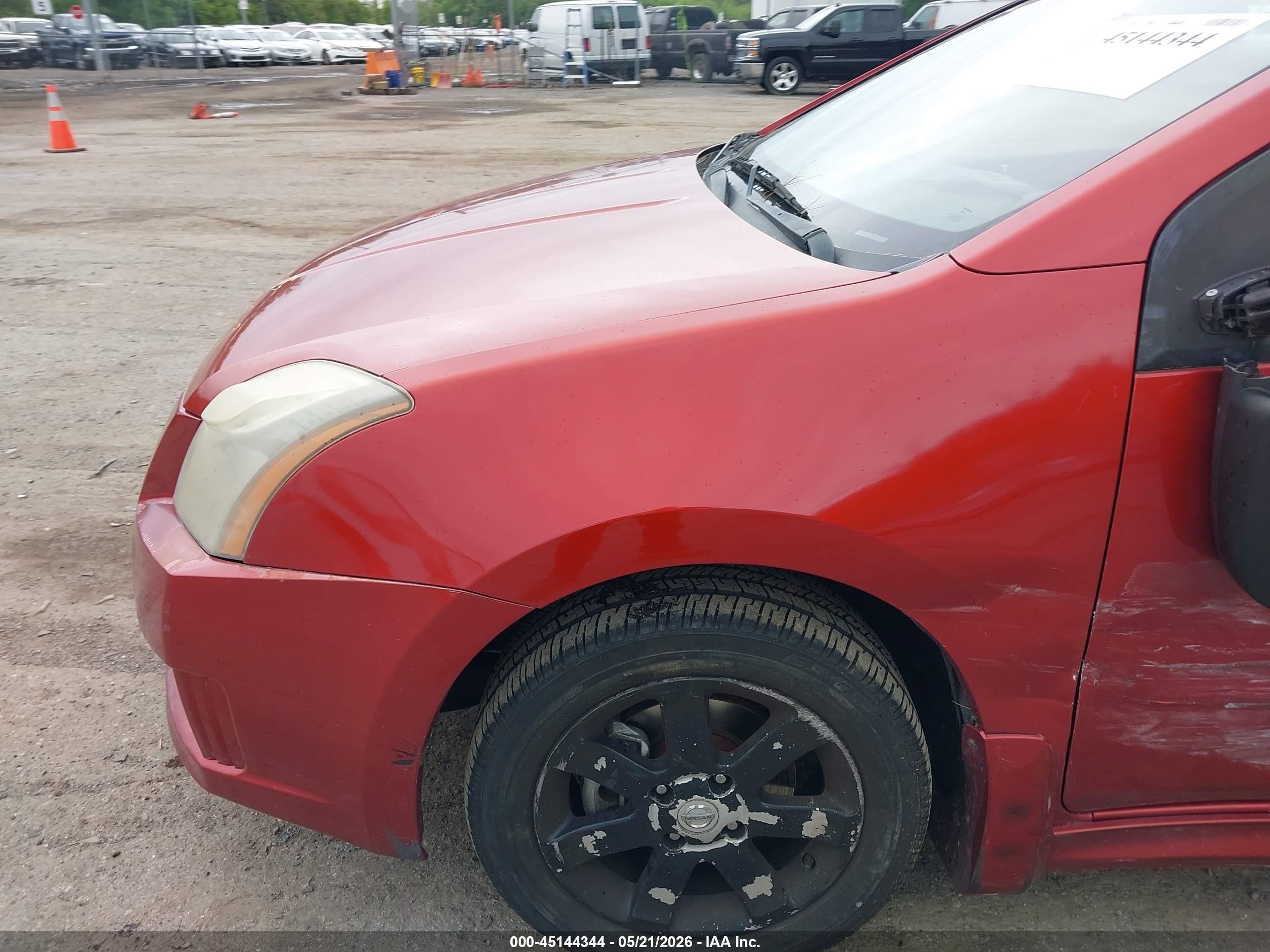 2010 Nissan Sentra 2.0sr Red vin: 3N1AB6AP8AL668567