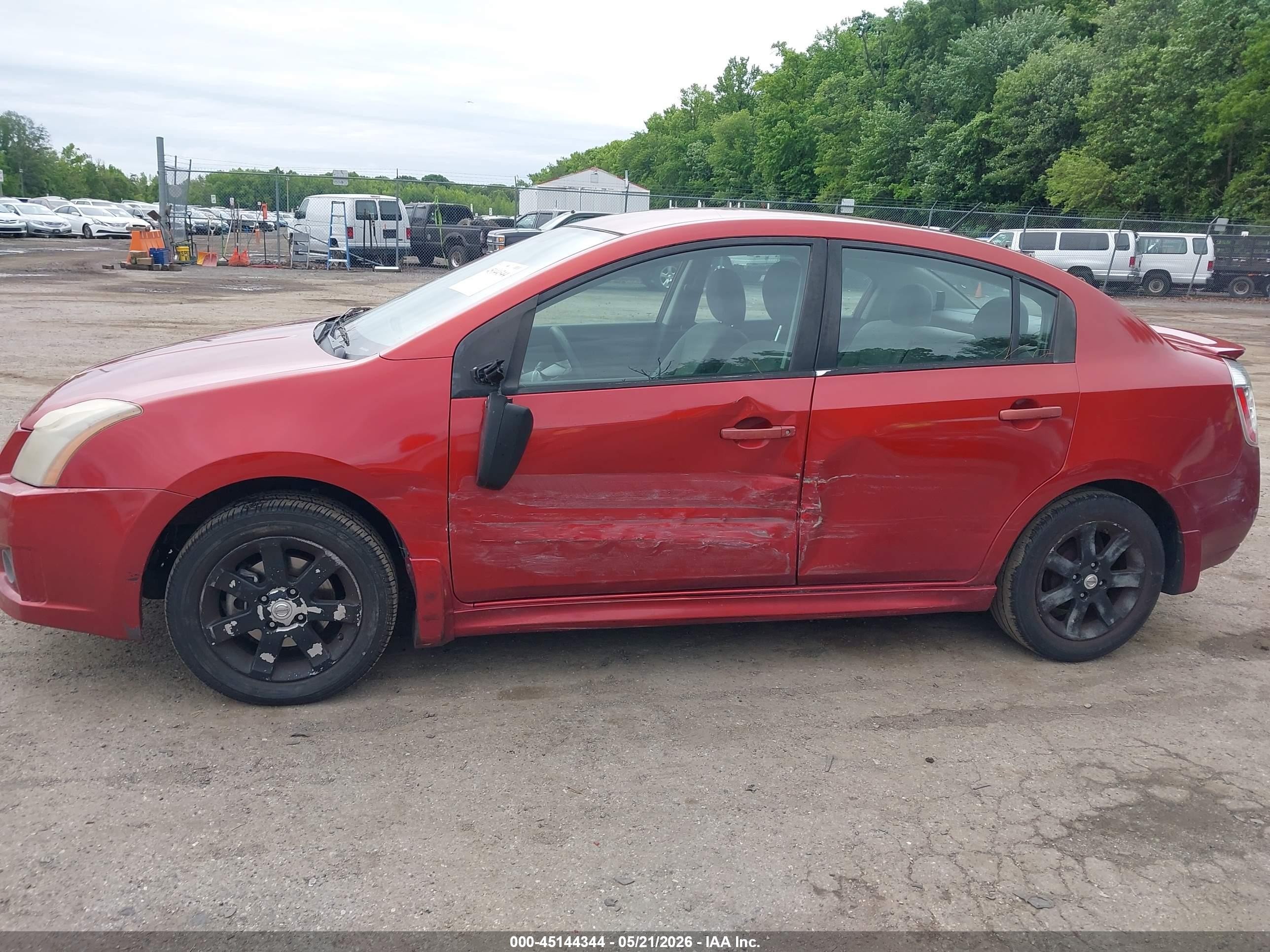 2010 Nissan Sentra 2.0sr Red vin: 3N1AB6AP8AL668567