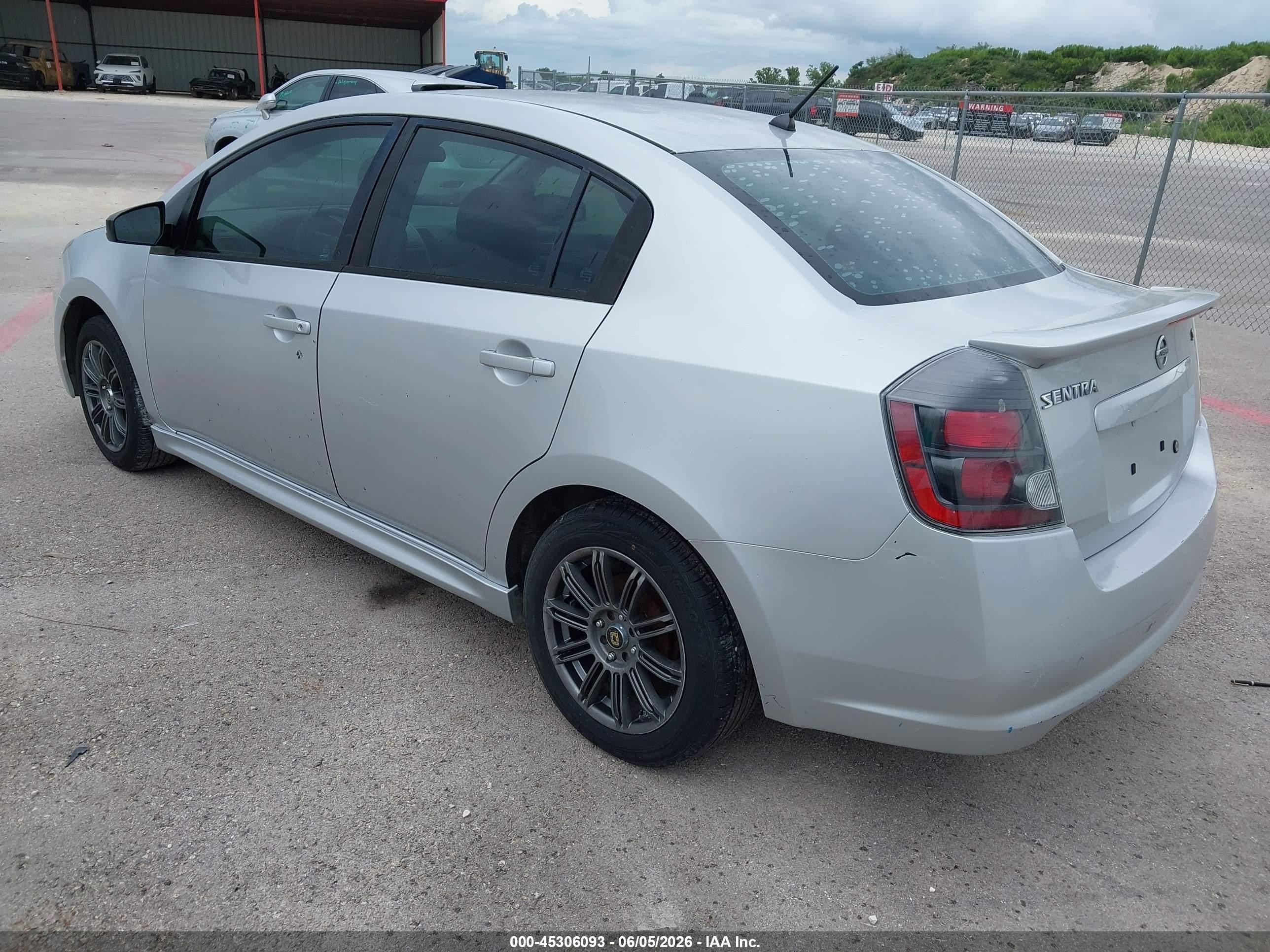 2011 Nissan Sentra 2.0sr Silver vin: 3N1AB6AP8BL609603