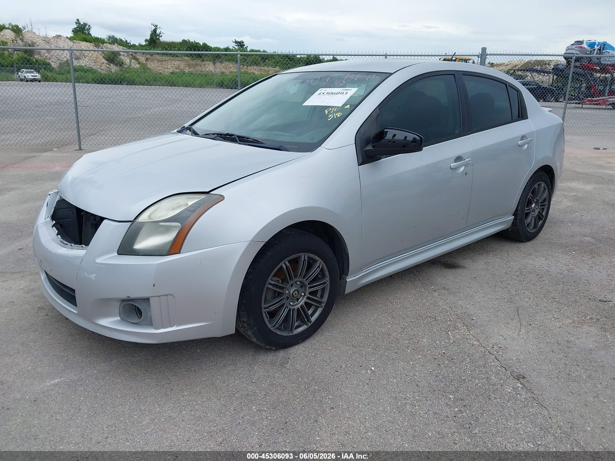 2011 Nissan Sentra 2.0sr Silver vin: 3N1AB6AP8BL609603