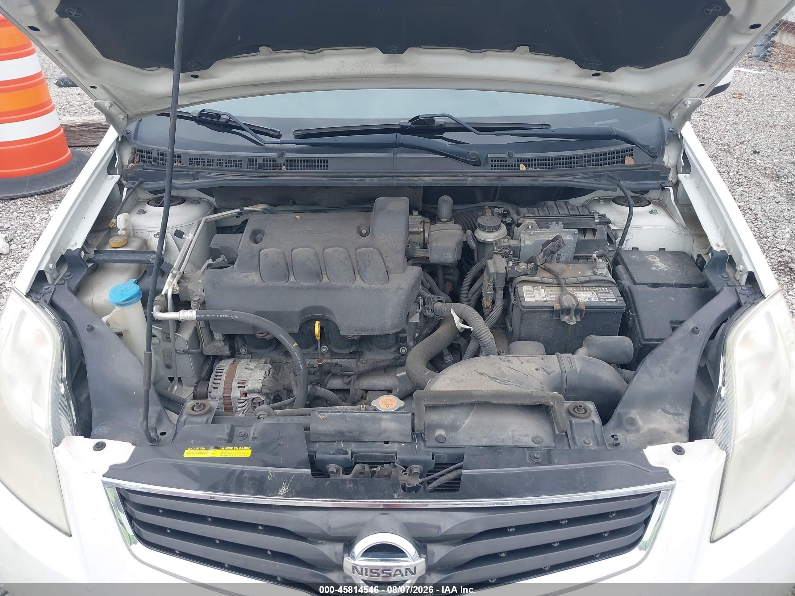 2011 Nissan Sentra 2.0s Белый vin: 3N1AB6AP8BL615546