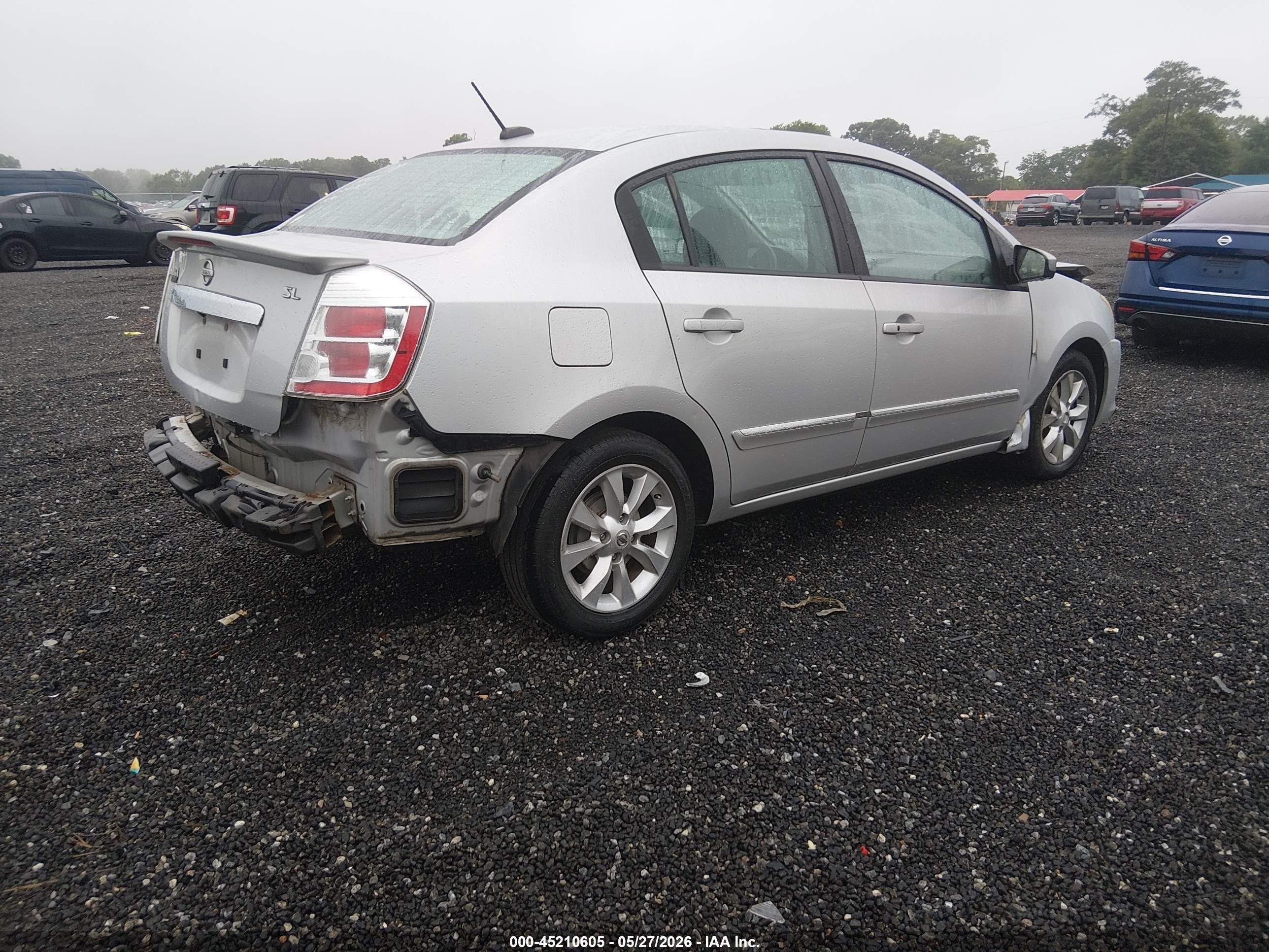 2011 Nissan Sentra 2.0sl Silver vin: 3N1AB6AP8BL646473