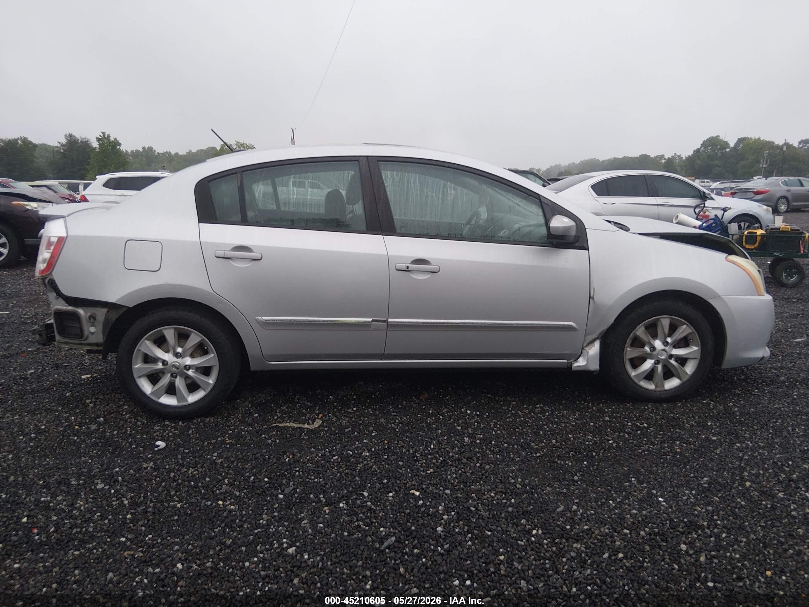 2011 Nissan Sentra 2.0sl Silver vin: 3N1AB6AP8BL646473