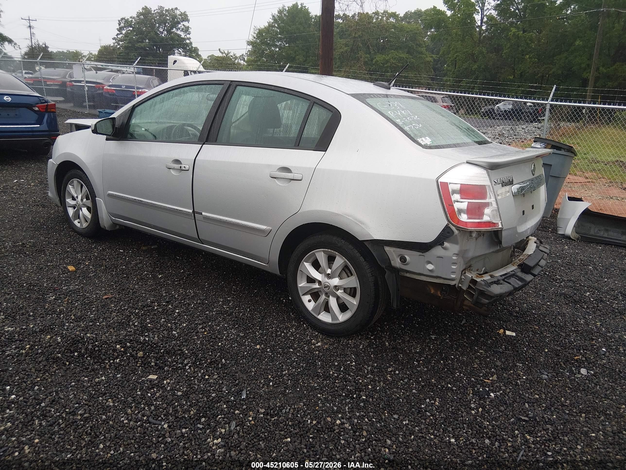 2011 Nissan Sentra 2.0sl Silver vin: 3N1AB6AP8BL646473