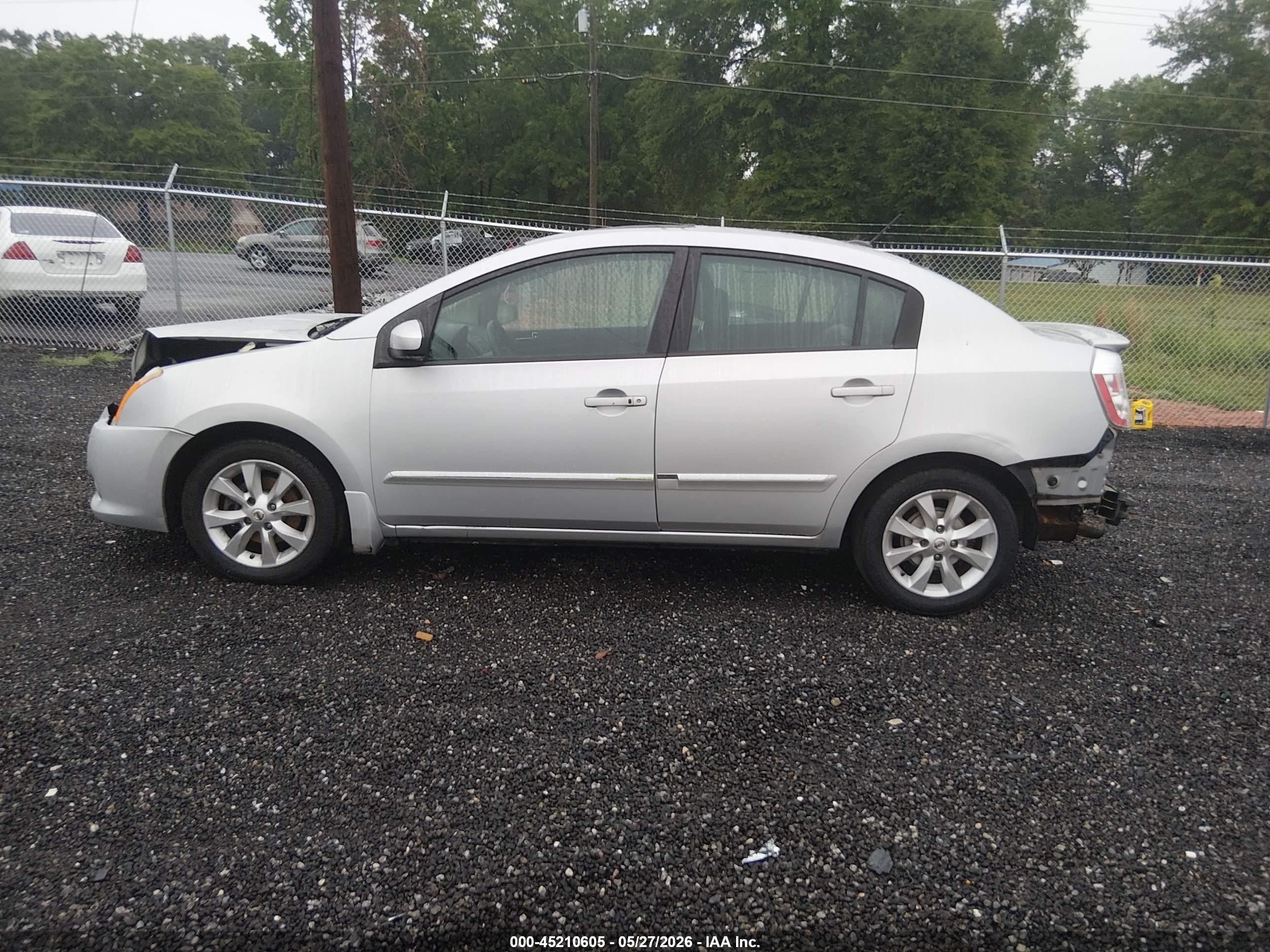 2011 Nissan Sentra 2.0sl Silver vin: 3N1AB6AP8BL646473