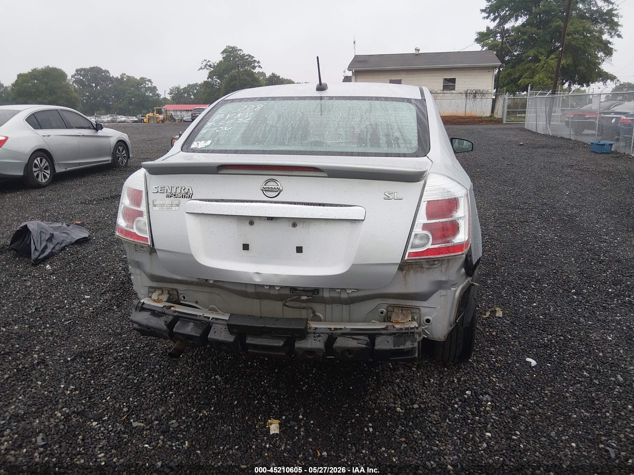 2011 Nissan Sentra 2.0sl Silver vin: 3N1AB6AP8BL646473