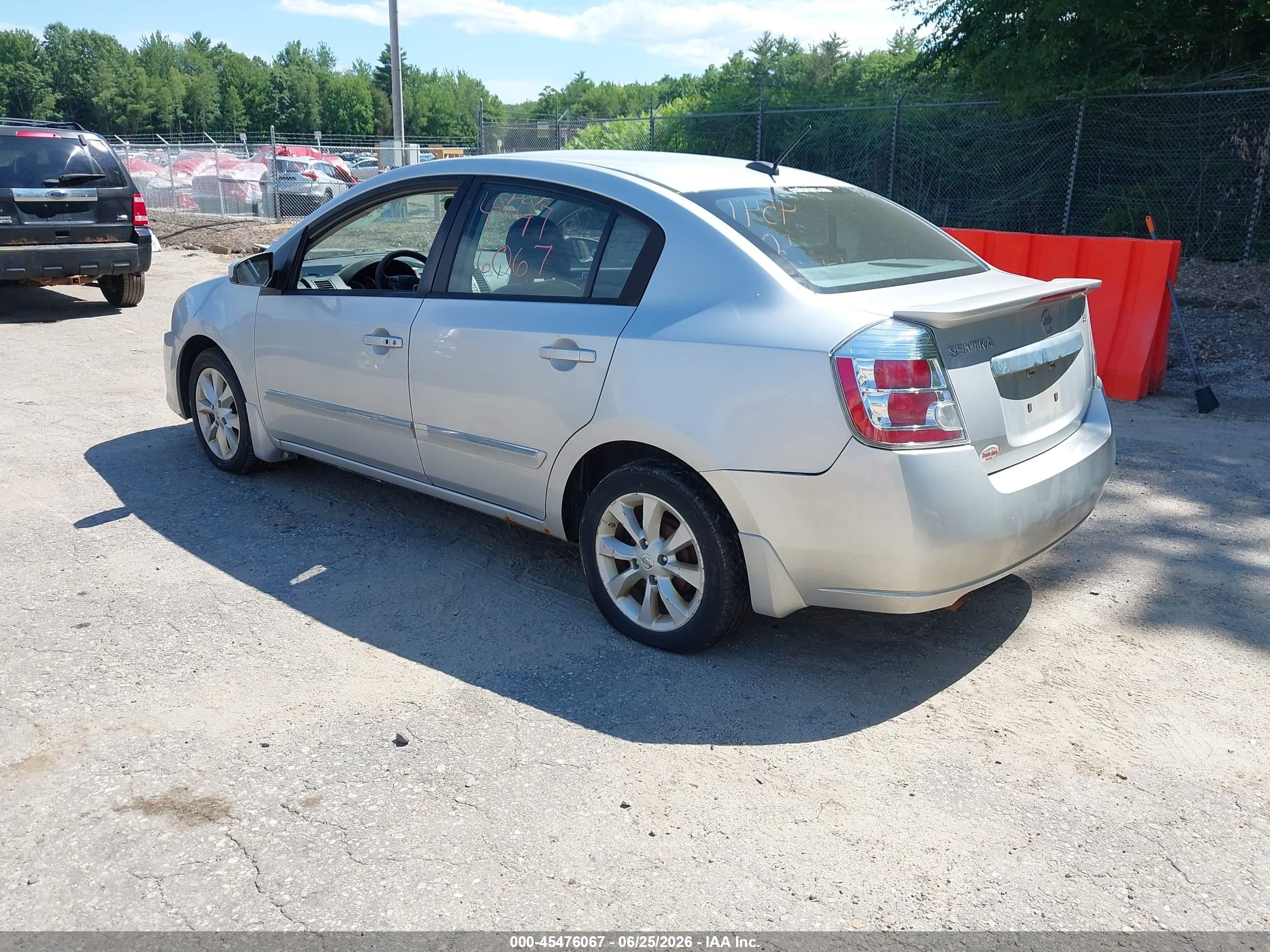 2011 Nissan Sentra 2.0sl Silver vin: 3N1AB6AP8BL664892