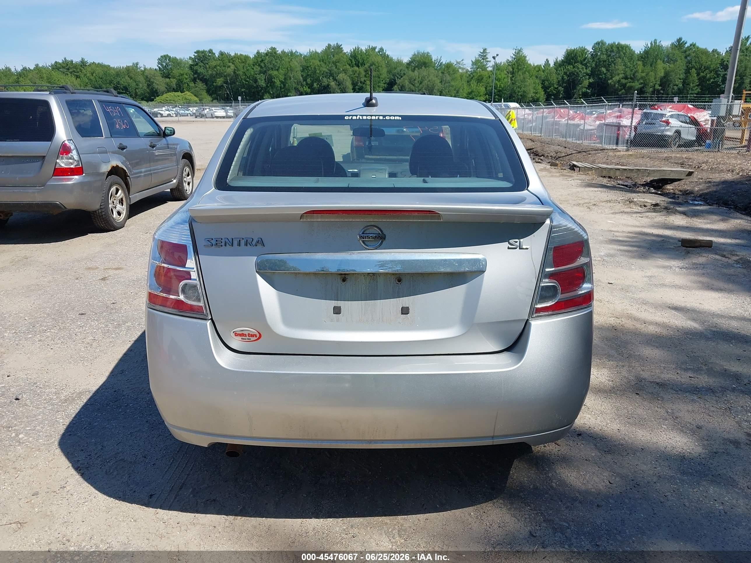 2011 Nissan Sentra 2.0sl Silver vin: 3N1AB6AP8BL664892