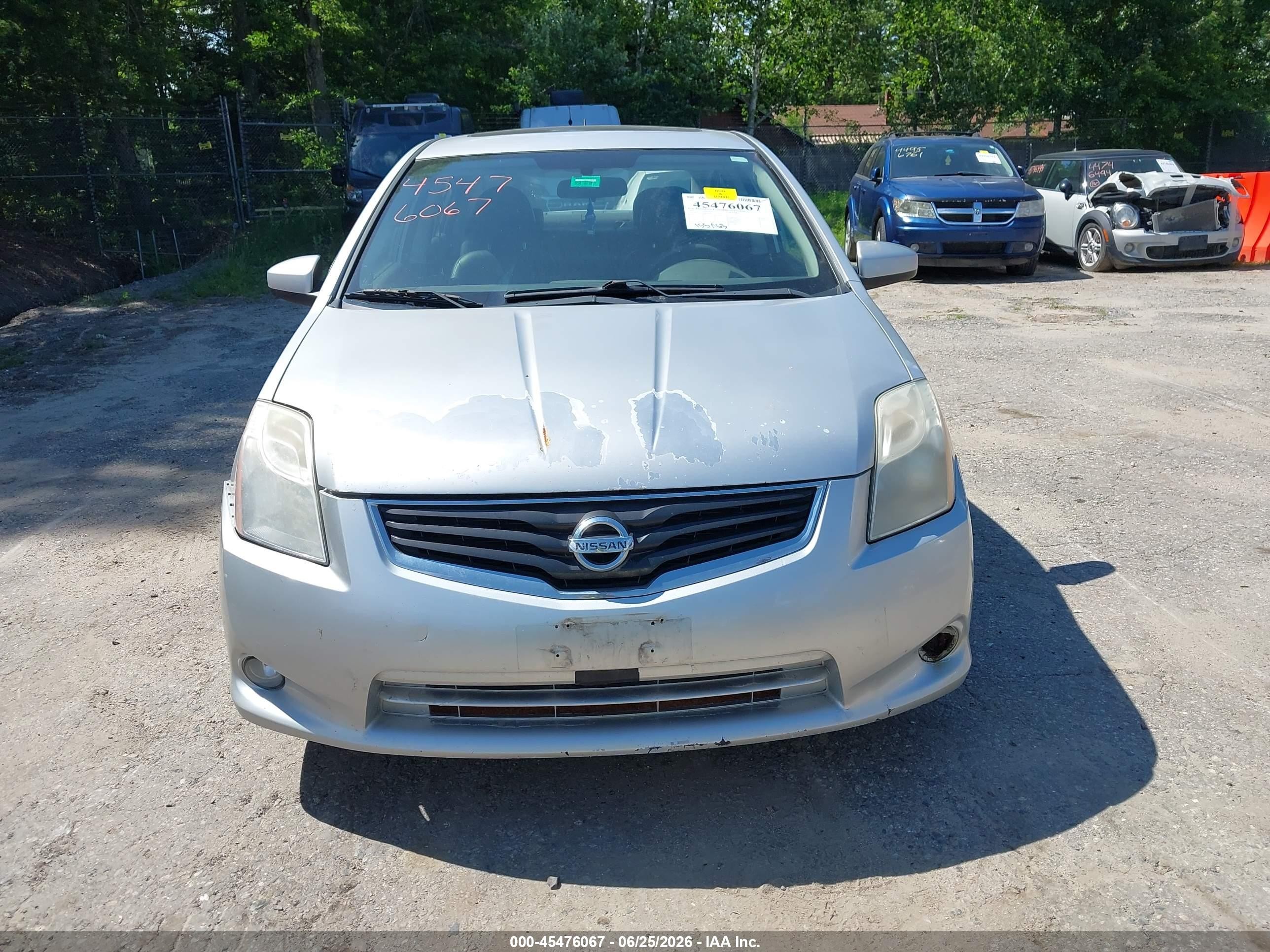 2011 Nissan Sentra 2.0sl Silver vin: 3N1AB6AP8BL664892