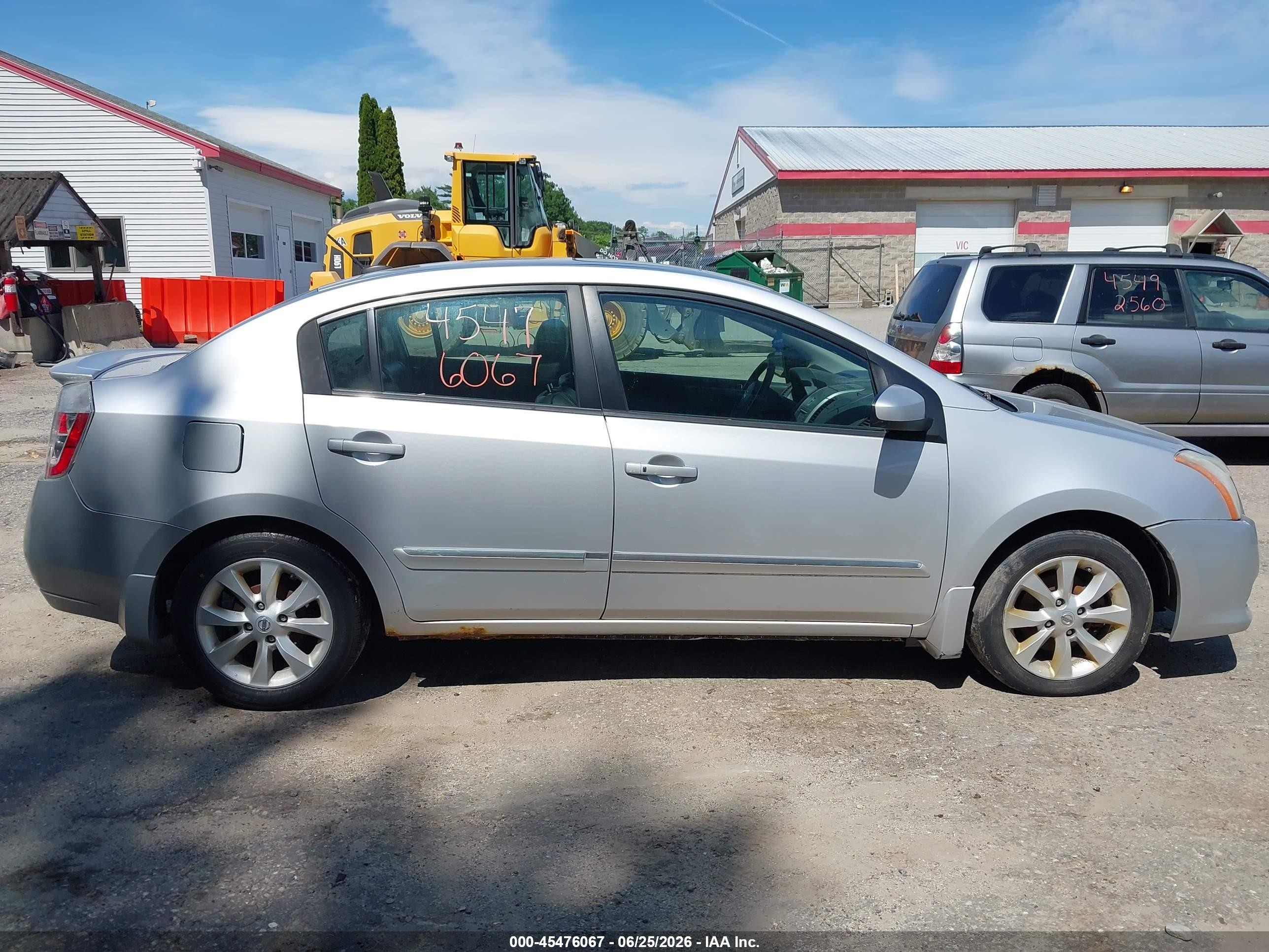 2011 Nissan Sentra 2.0sl Silver vin: 3N1AB6AP8BL664892