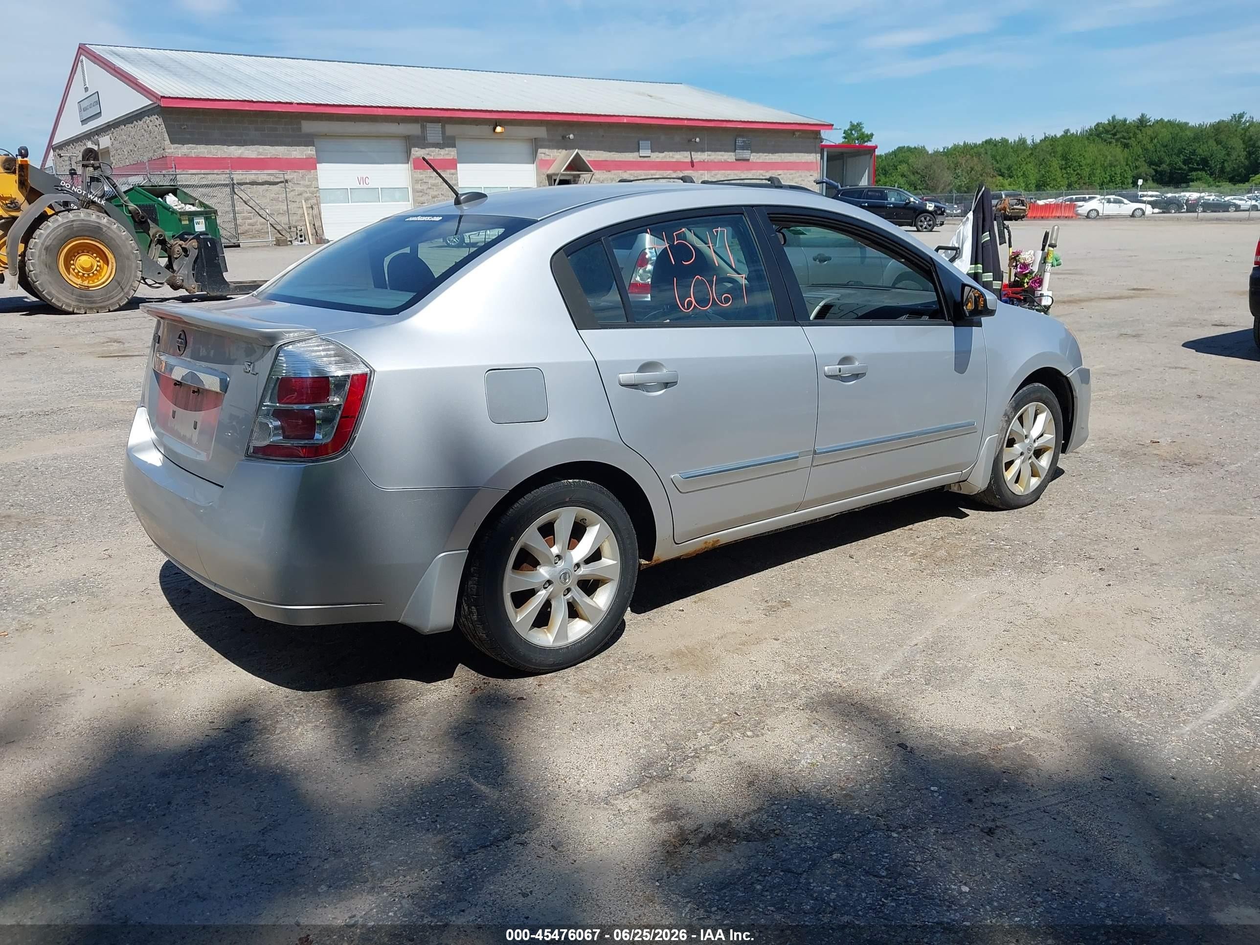 2011 Nissan Sentra 2.0sl Silver vin: 3N1AB6AP8BL664892