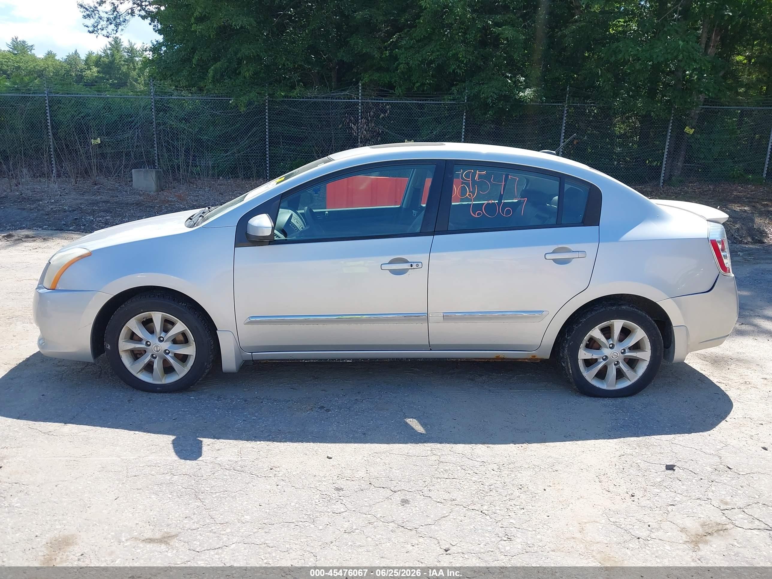 2011 Nissan Sentra 2.0sl Silver vin: 3N1AB6AP8BL664892