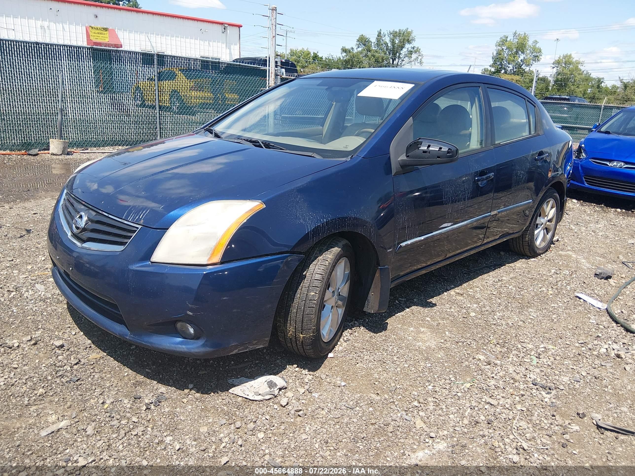 2011 Nissan Sentra 2.0sl Blue vin: 3N1AB6AP8BL676136