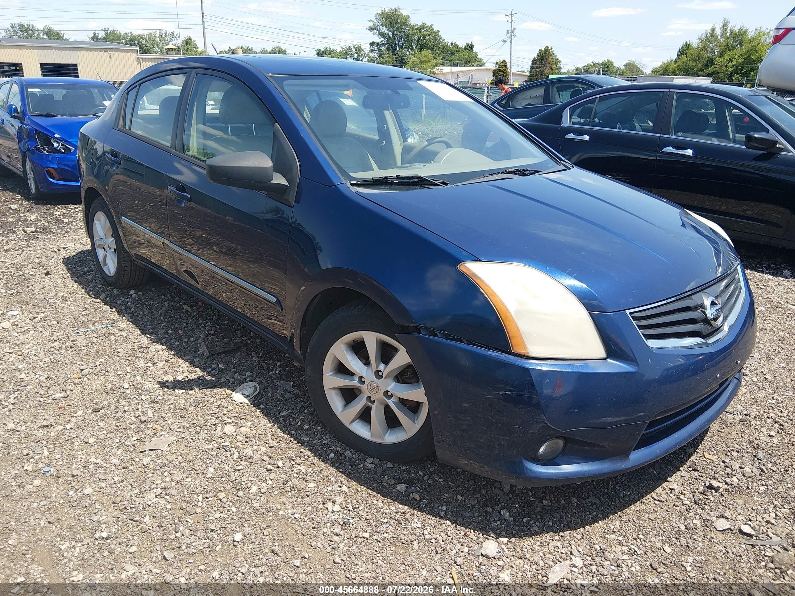 2011 Nissan Sentra 2.0sl Blue vin: 3N1AB6AP8BL676136