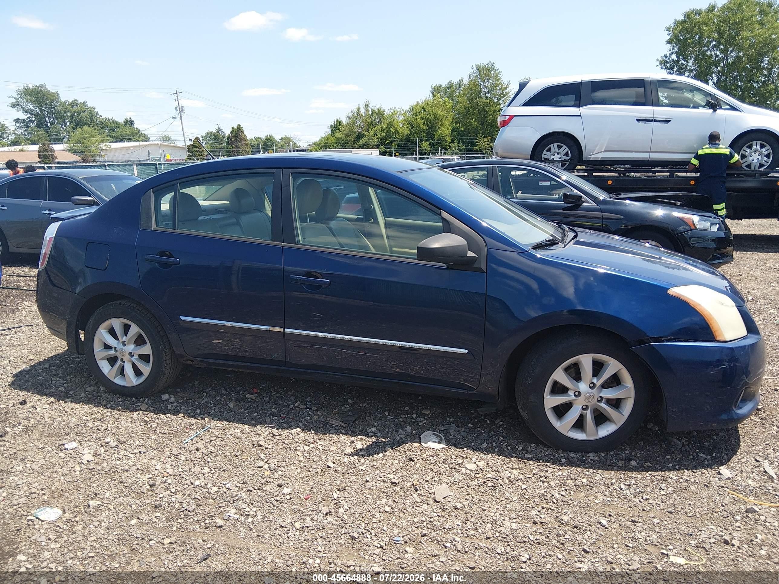 2011 Nissan Sentra 2.0sl Blue vin: 3N1AB6AP8BL676136