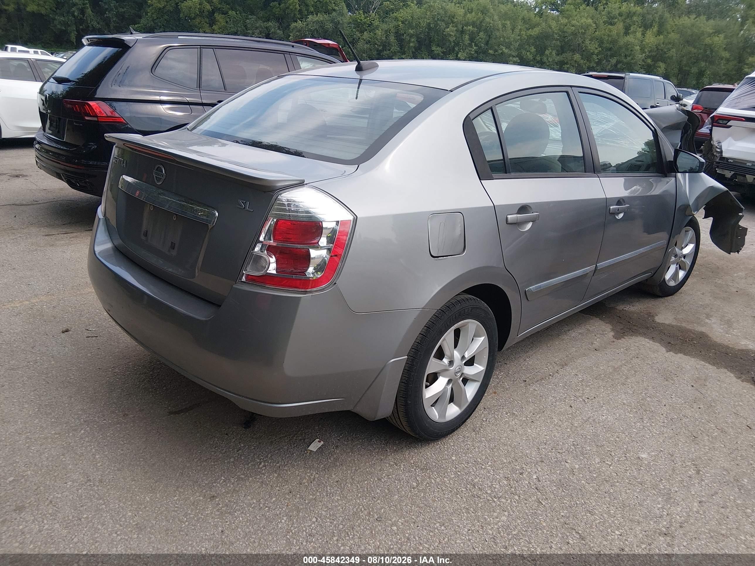 2011 Nissan Sentra 2.0sl Silver vin: 3N1AB6AP8BL705277