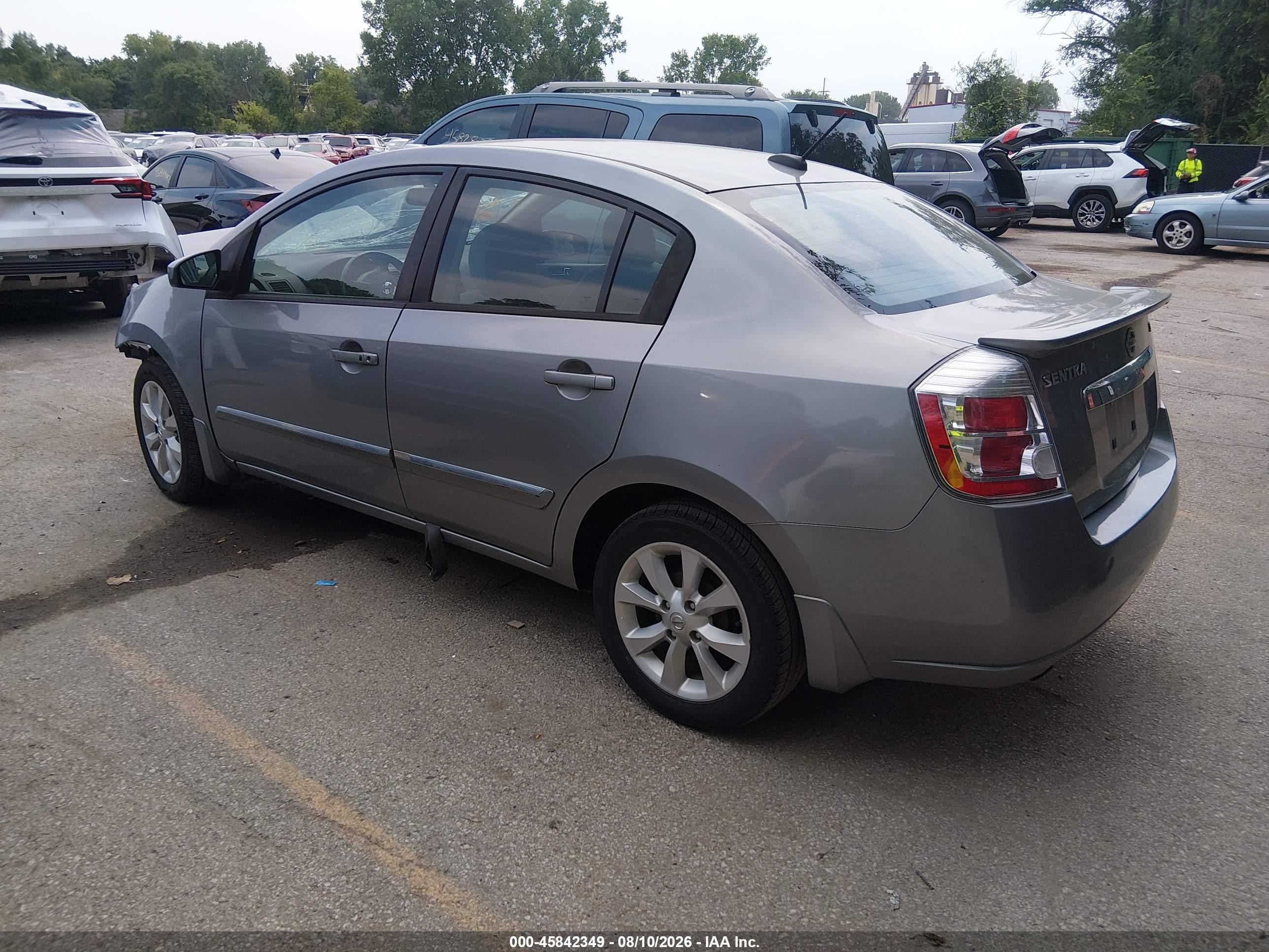 2011 Nissan Sentra 2.0sl Silver vin: 3N1AB6AP8BL705277