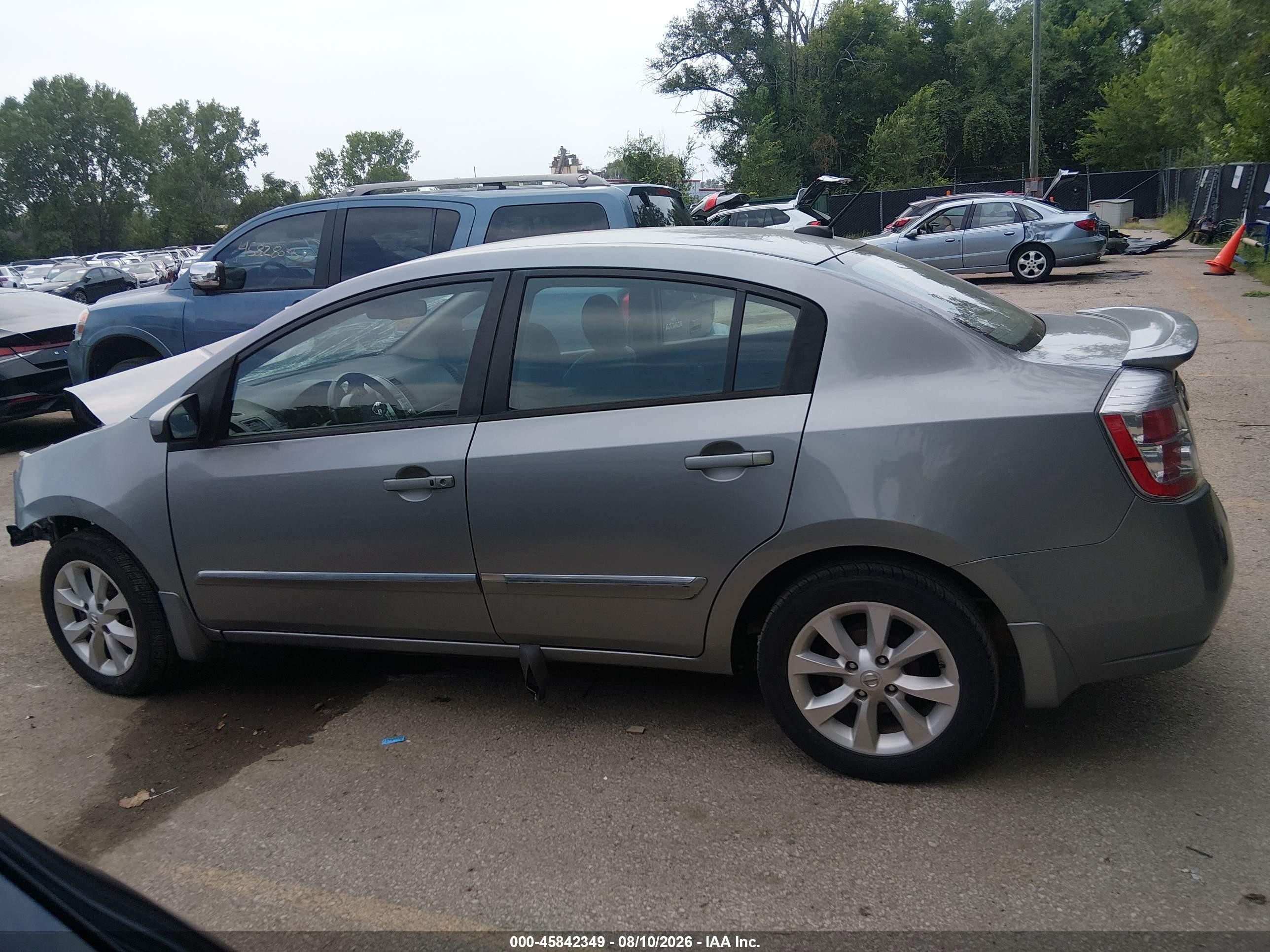 2011 Nissan Sentra 2.0sl Silver vin: 3N1AB6AP8BL705277
