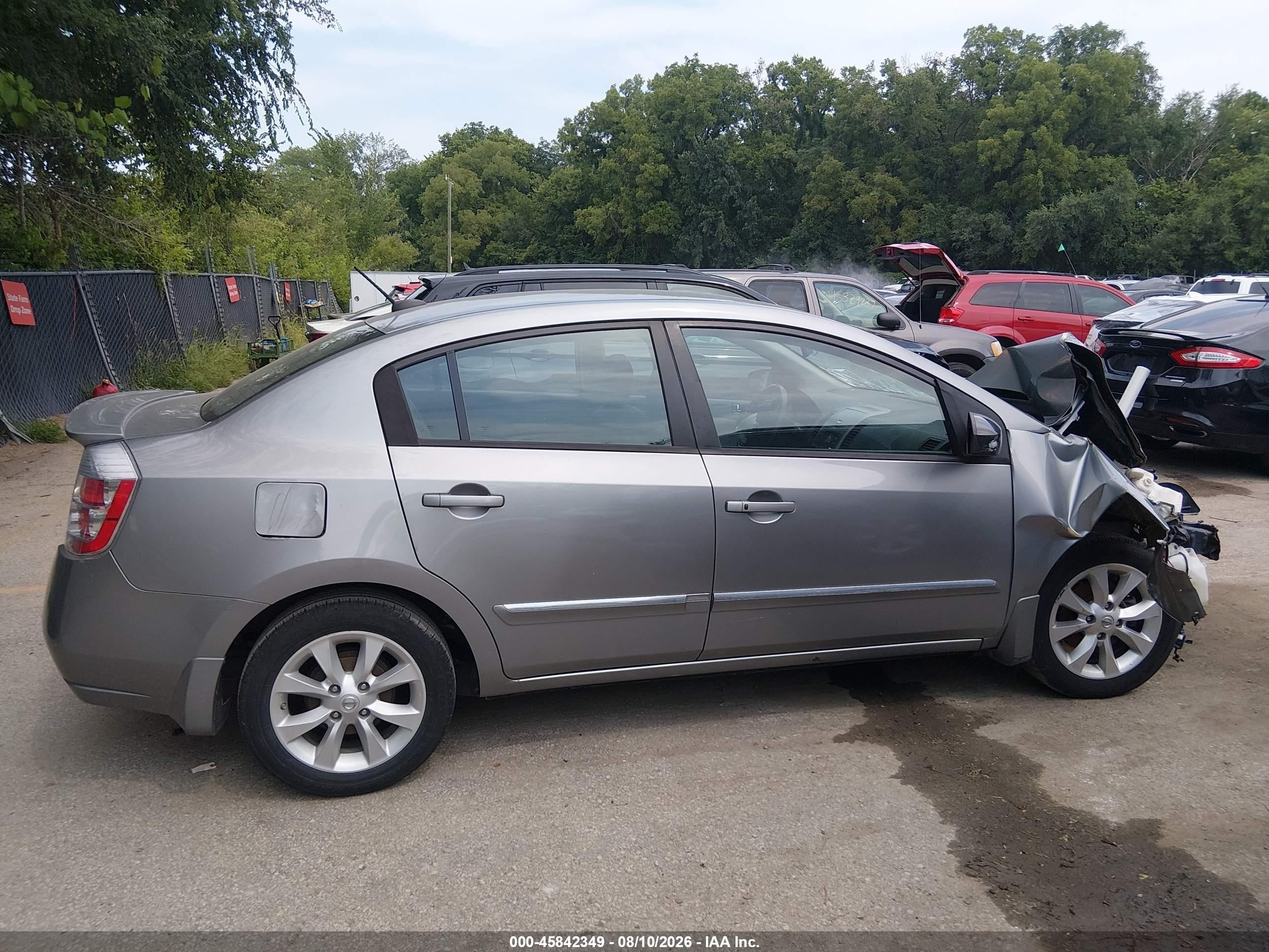 2011 Nissan Sentra 2.0sl Silver vin: 3N1AB6AP8BL705277