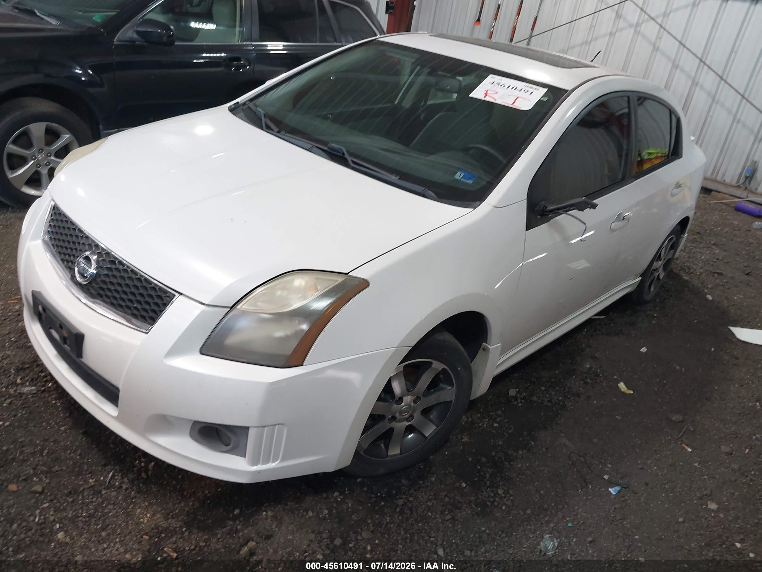 2011 Nissan Sentra 2.0sr White vin: 3N1AB6AP8BL707708
