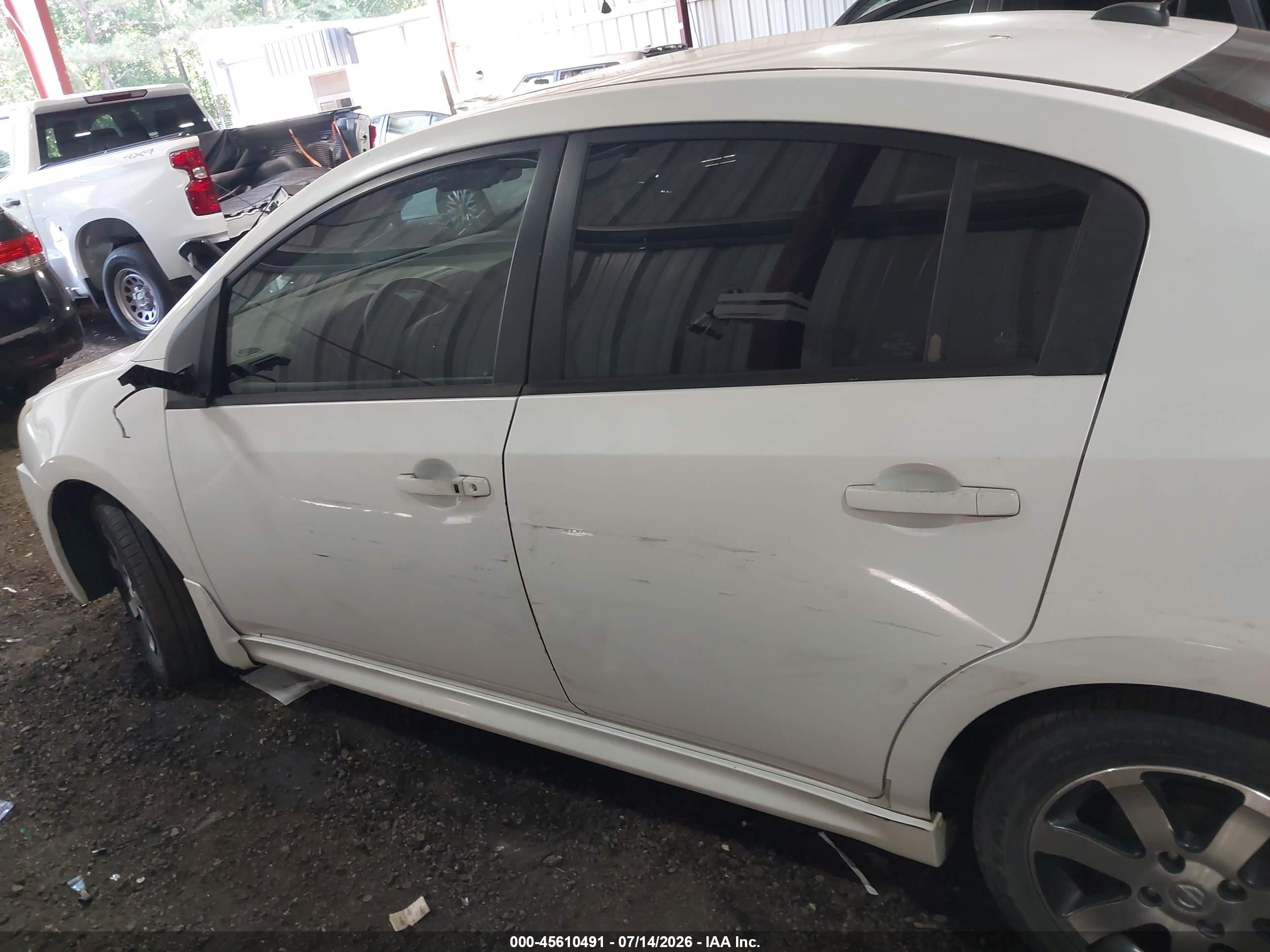 2011 Nissan Sentra 2.0sr White vin: 3N1AB6AP8BL707708